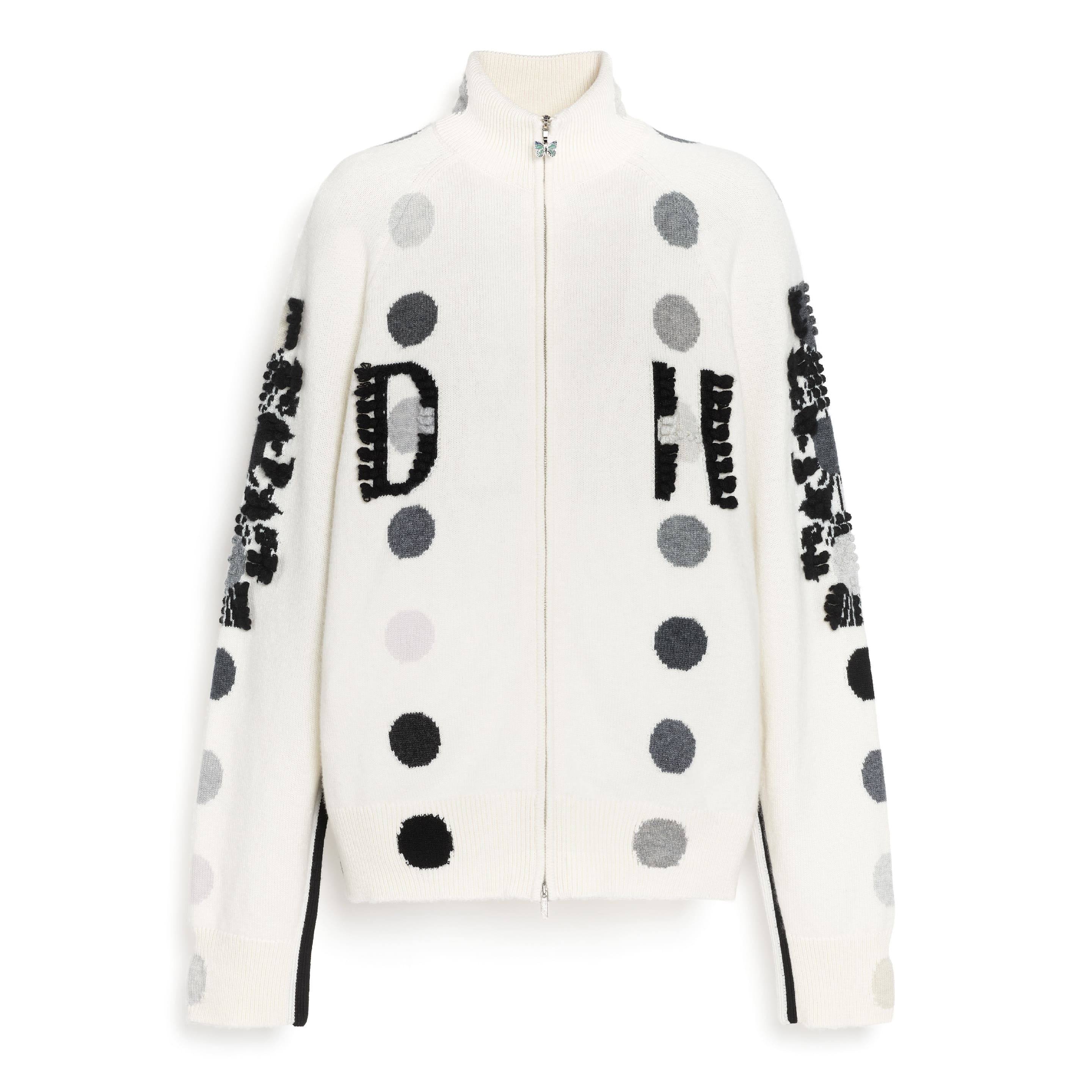 Cardigan zippé à pois Barrie + Damien Hirst - pièce numérotée