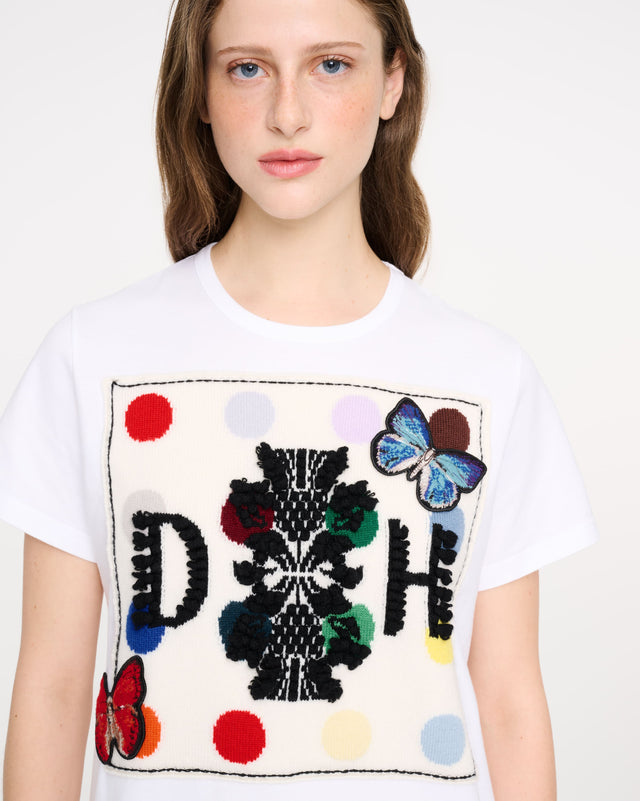 Spots and butterflies logo t-shirt Barrie + Damien Hirst | Barrie - Barrie