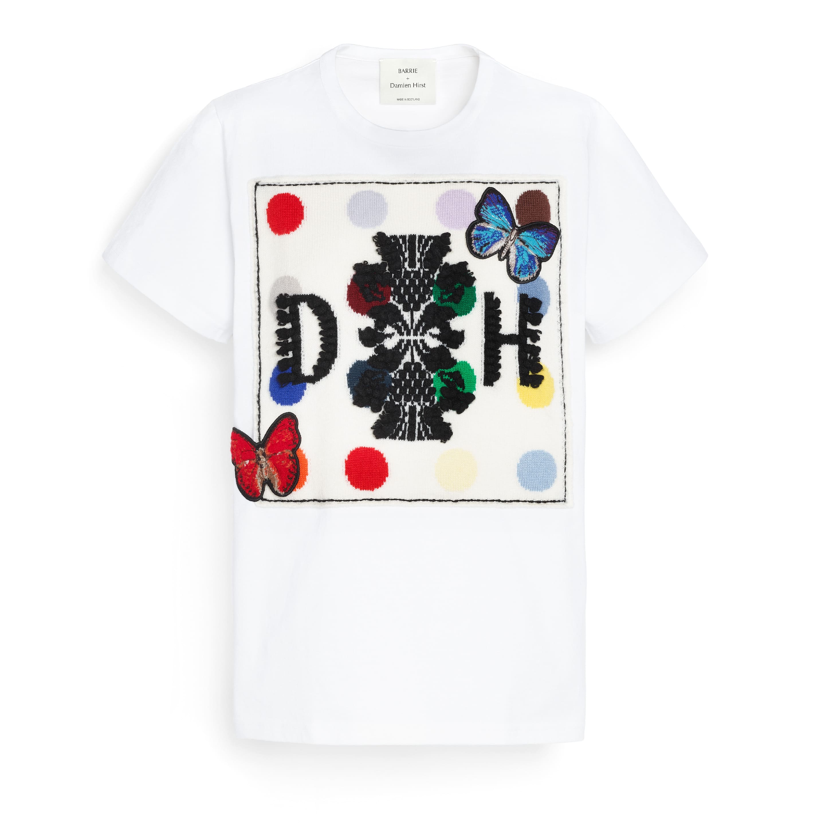 T-shirt logo à pois et papillons Barrie + Damien Hirst