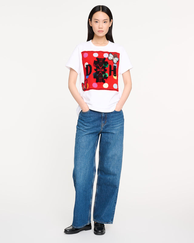 Spots and butterflies logo t-shirt Barrie + Damien Hirst | Barrie - Barrie