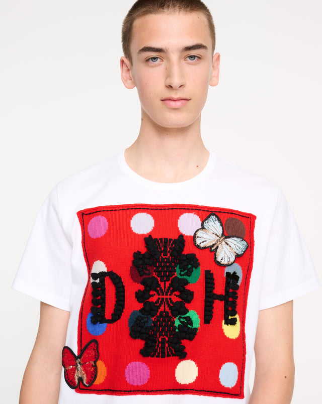 Spots and butterflies logo t-shirt Barrie + Damien Hirst | Barrie - Barrie