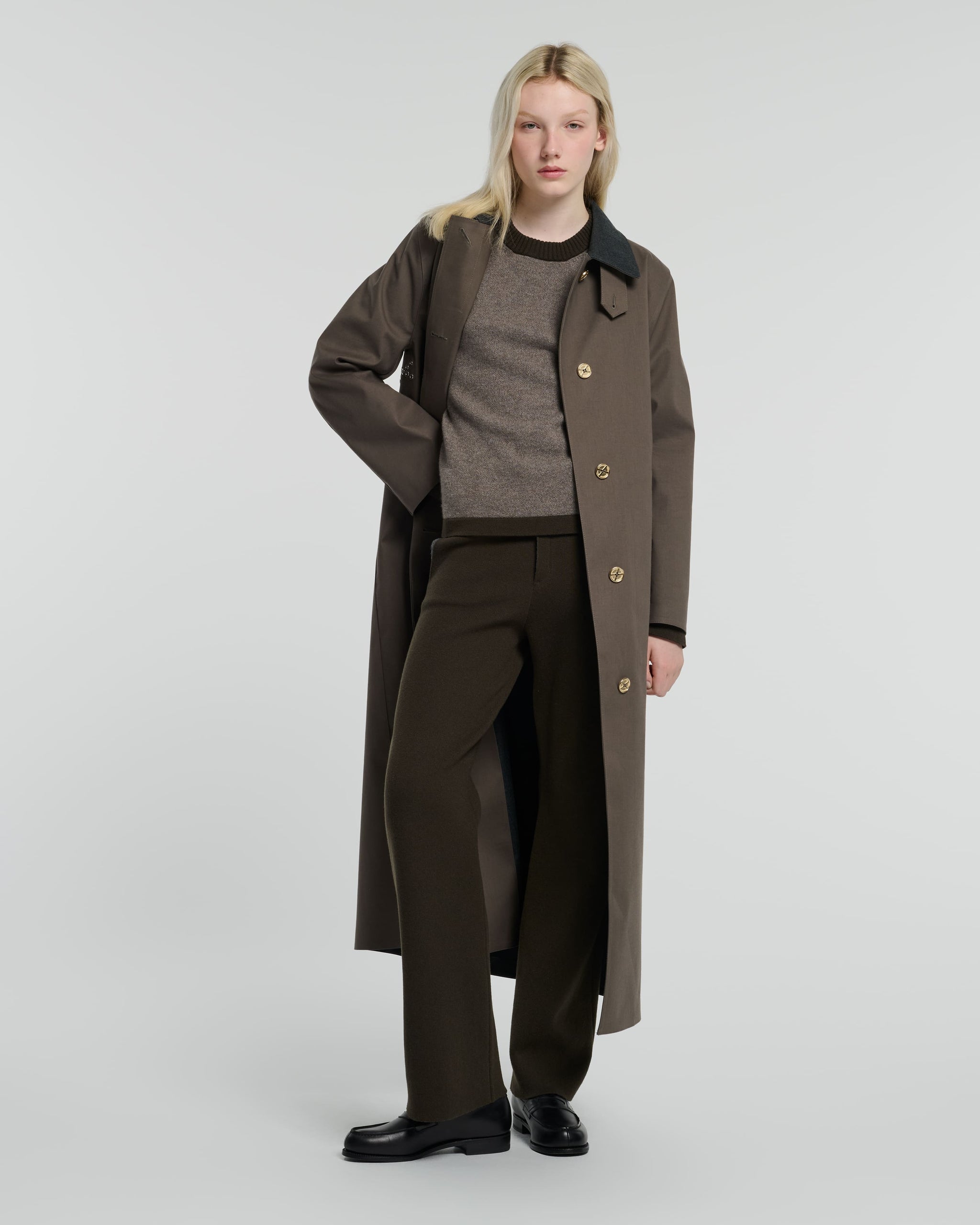 숏 버전 방수 롱 코트 | Barrie - Barrie