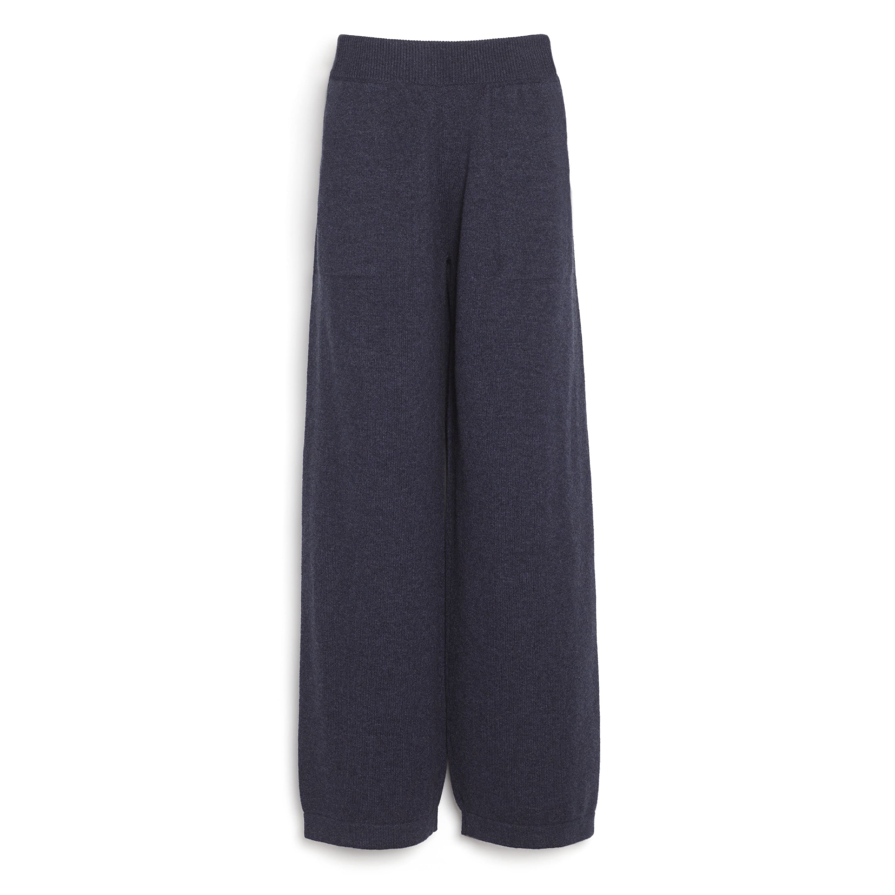 Straight-cut cashmere trousers