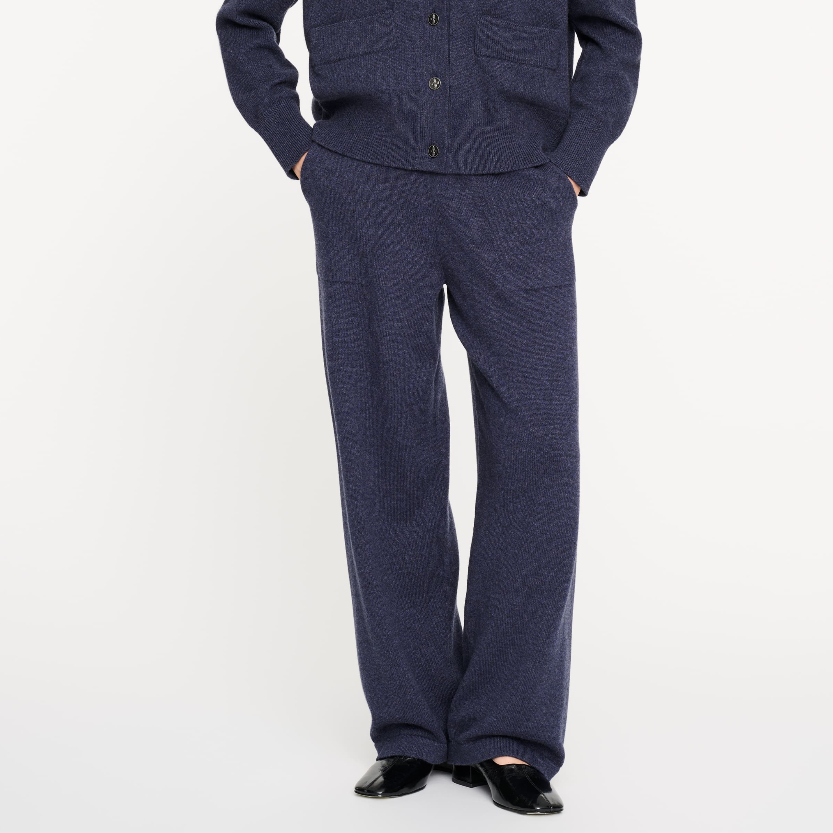 Pantalon droit en cachemire