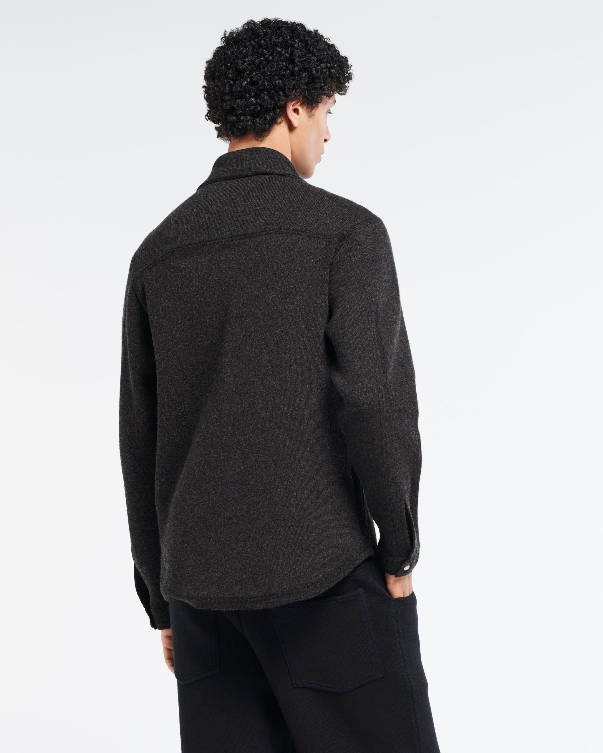 Cashmere and cotton Denim overshirt | Barrie - Barrie