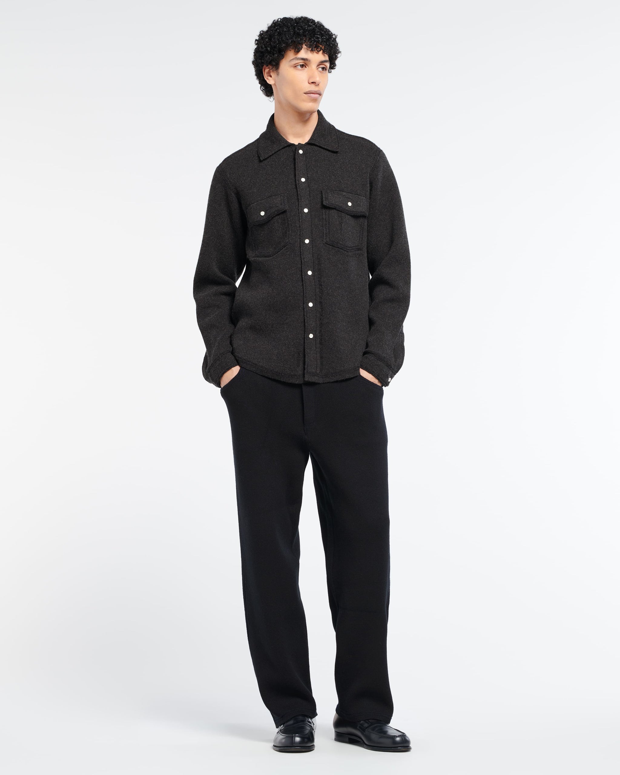 Cashmere and cotton Denim overshirt | Barrie - Barrie