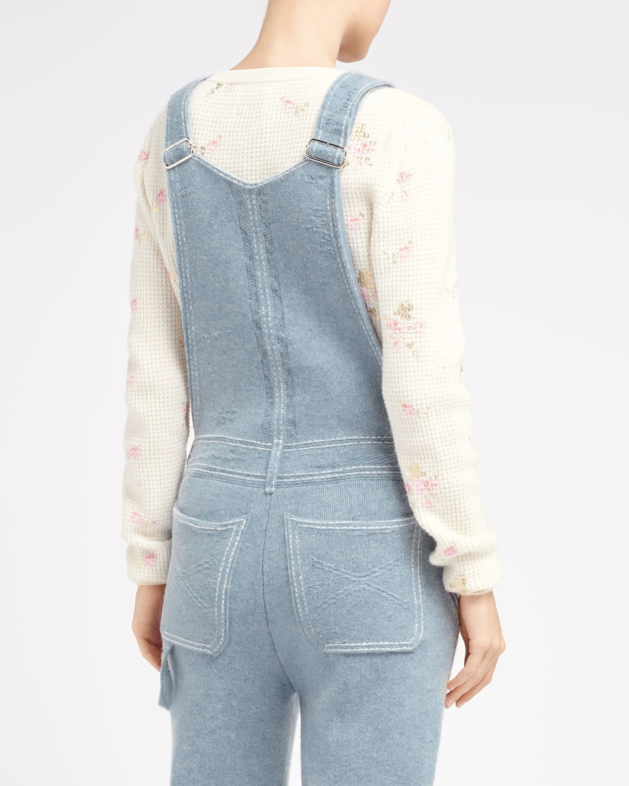 Salopette Denim en cachemire et coton | Barrie - Barrie