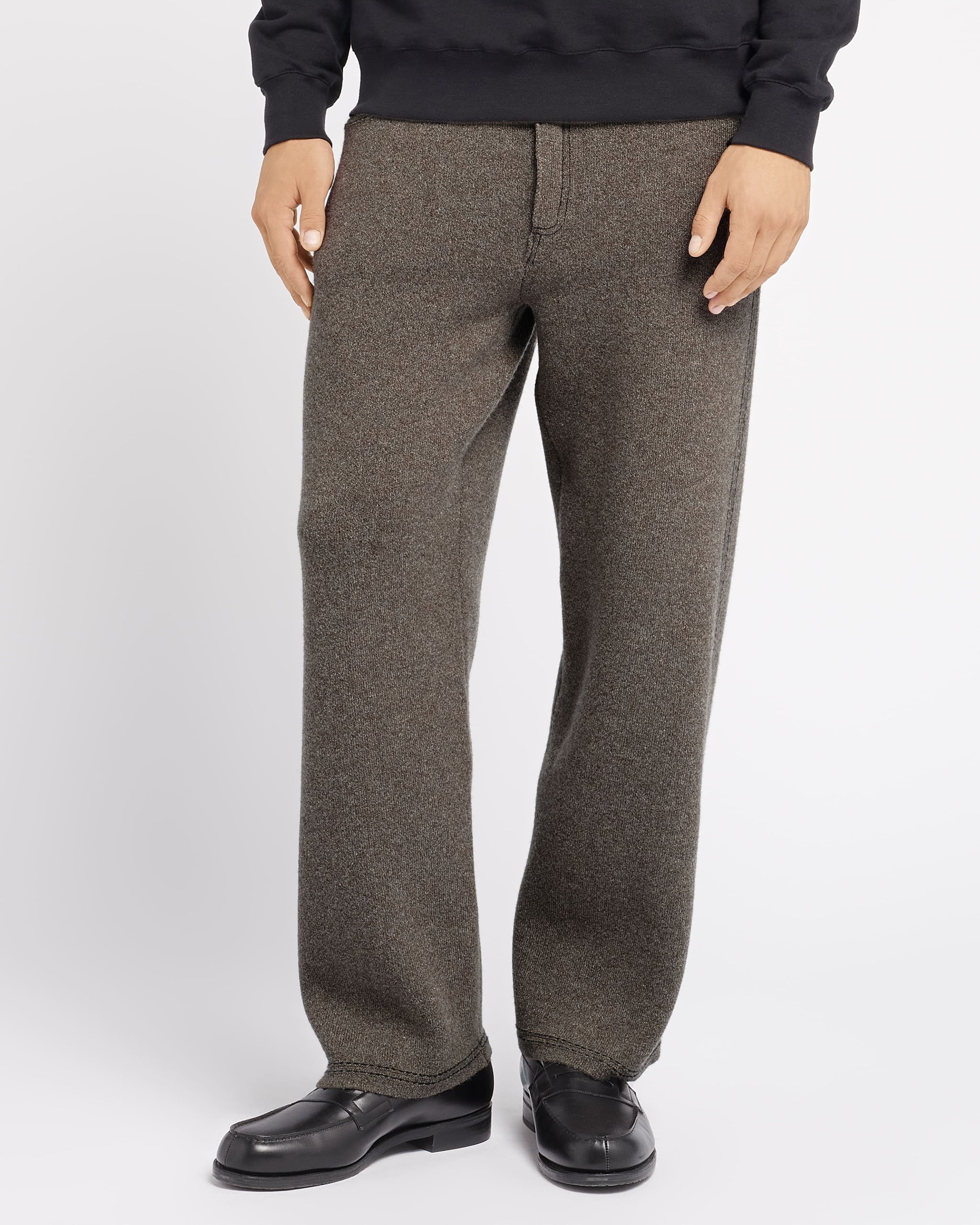 Denim cashmere and cotton trousers | Barrie - Barrie