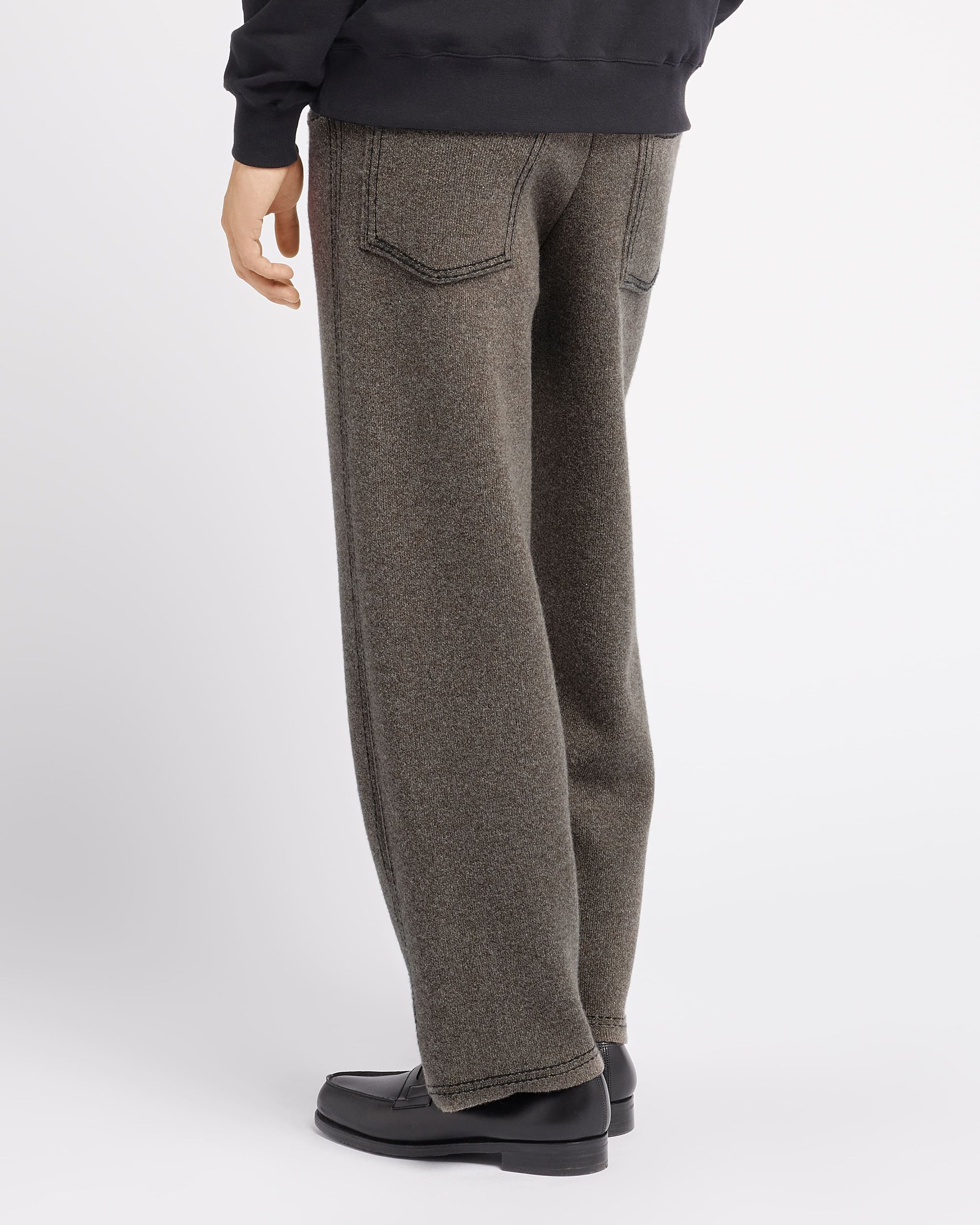 Denim cashmere and cotton trousers | Barrie - Barrie