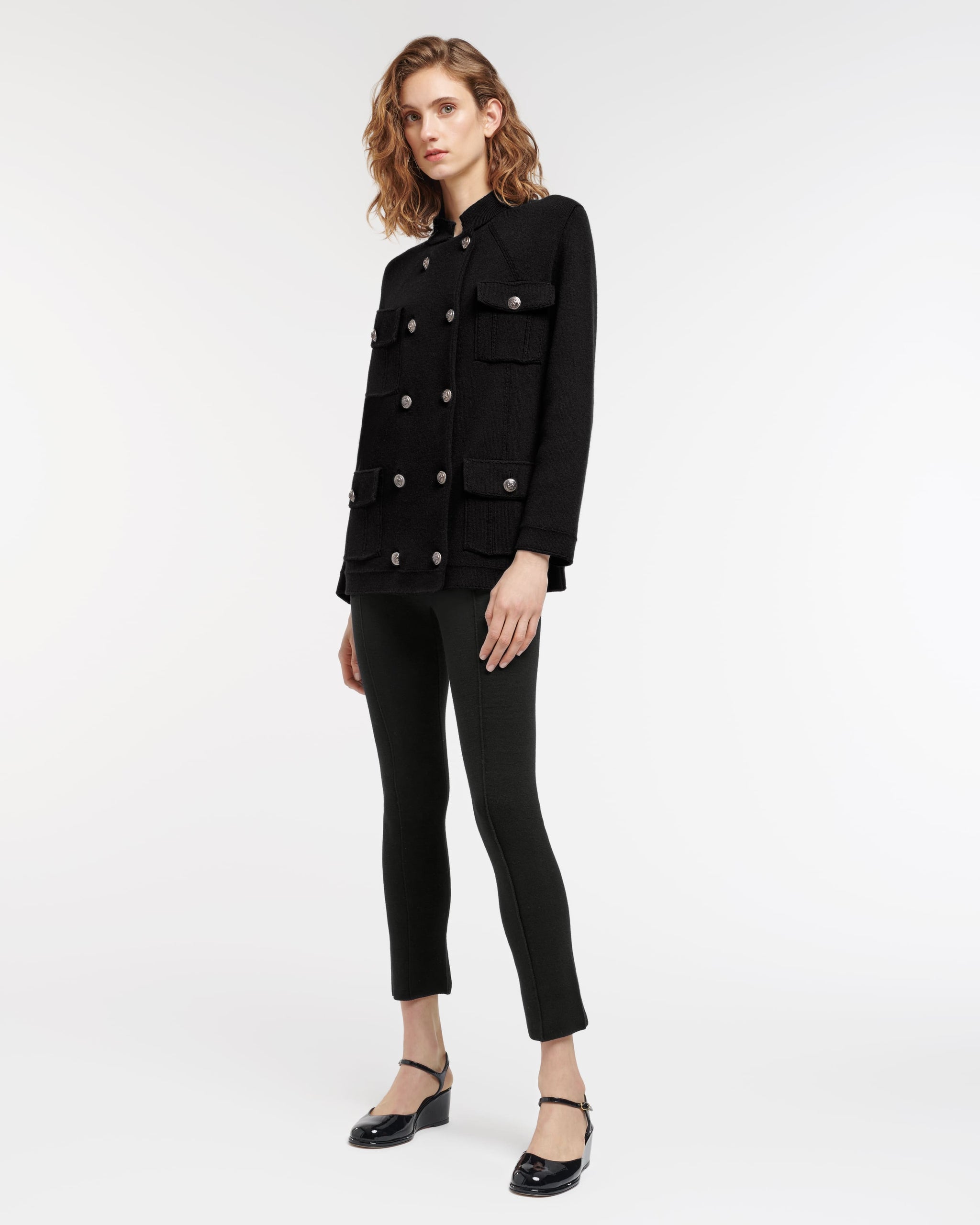 Cashmere and cotton military-style jacket | Barrie - Barrie