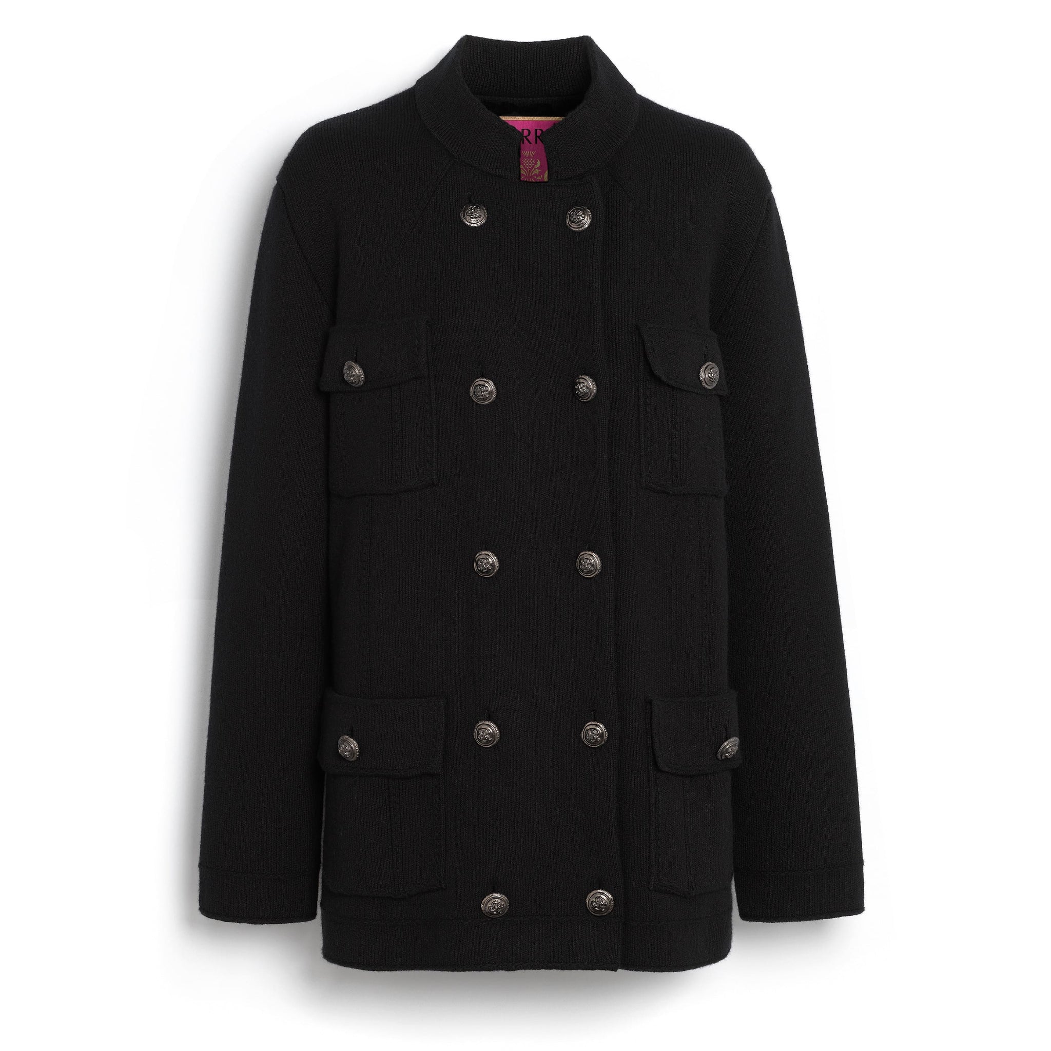 Cashmere and cotton military-style jacket | Barrie - Barrie