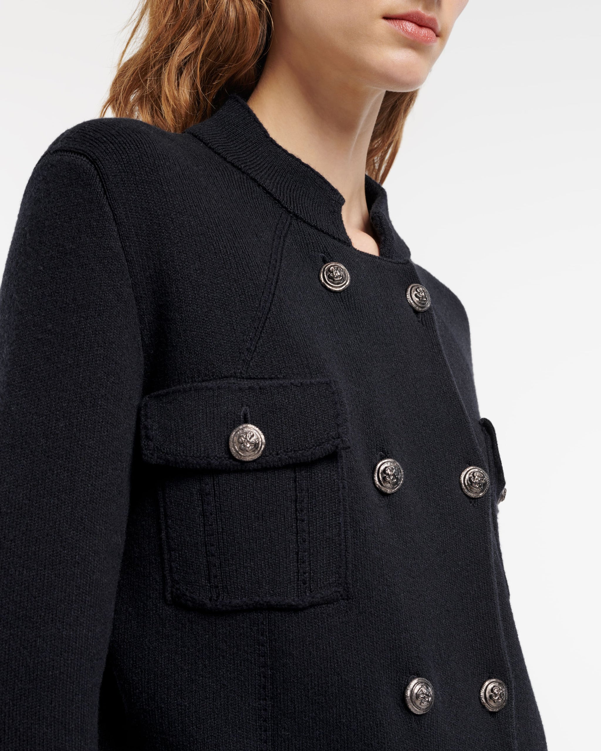 Cashmere and cotton military-style jacket | Barrie - Barrie
