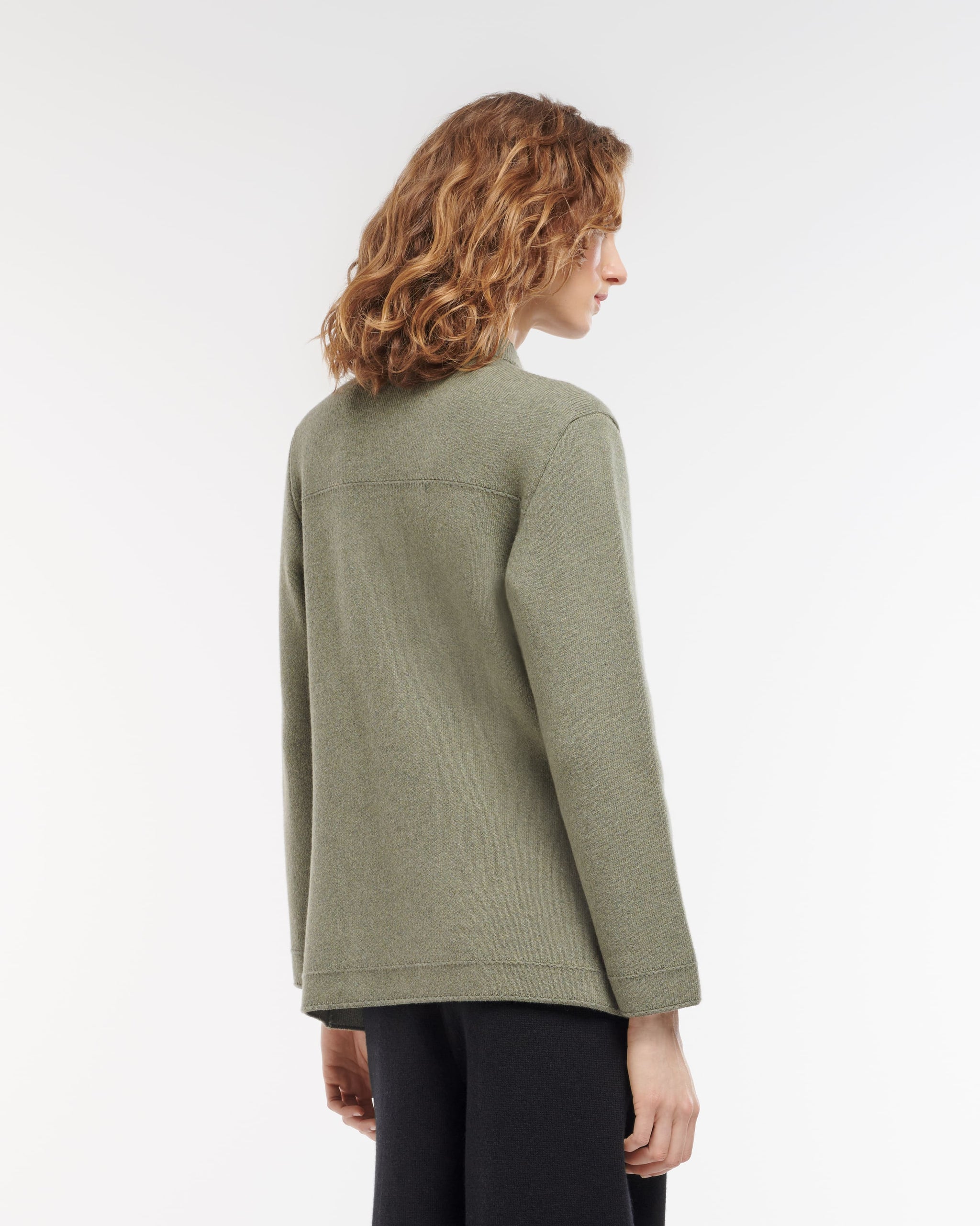 Cashmere and cotton military-style jacket | Barrie - Barrie