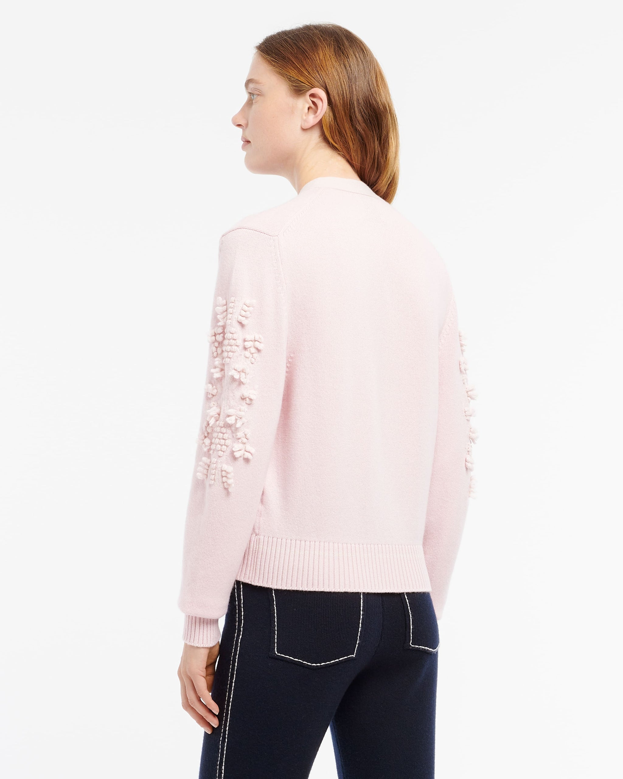 Cashmere B logo V-neck cardigan | Barrie - Barrie