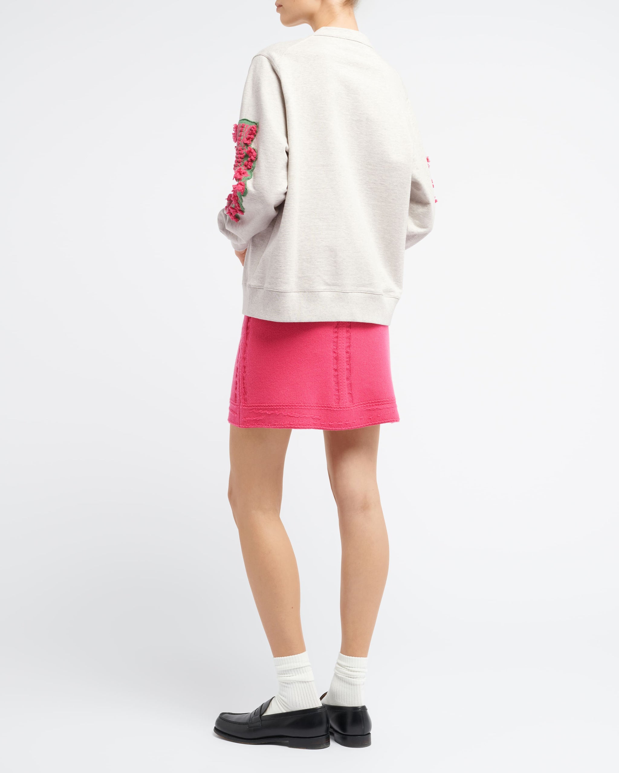 Cardigan in cotton with a cashmere B logo | Barrie - Barrie