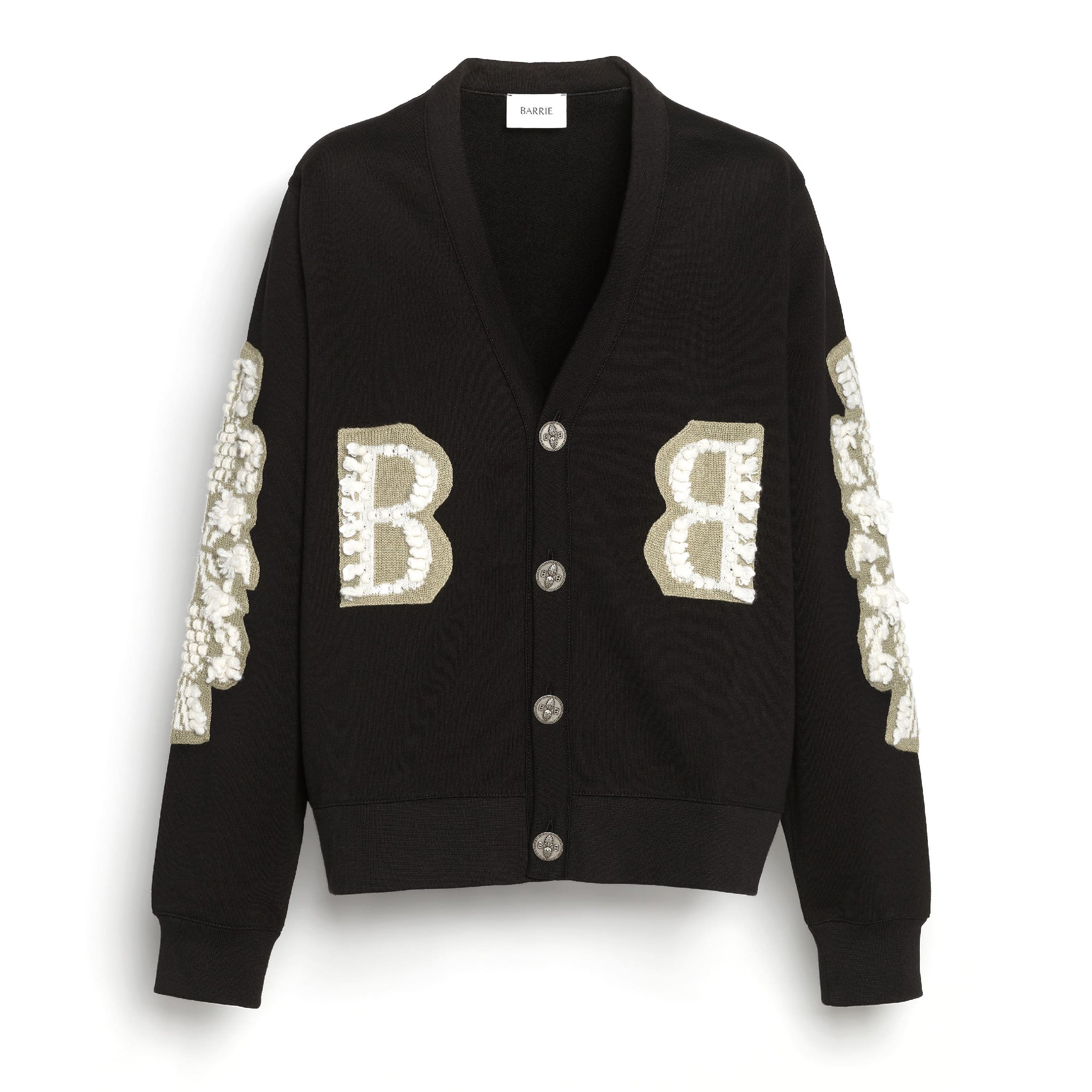 Cardigan in cotton with a cashmere B logo | Barrie - Barrie