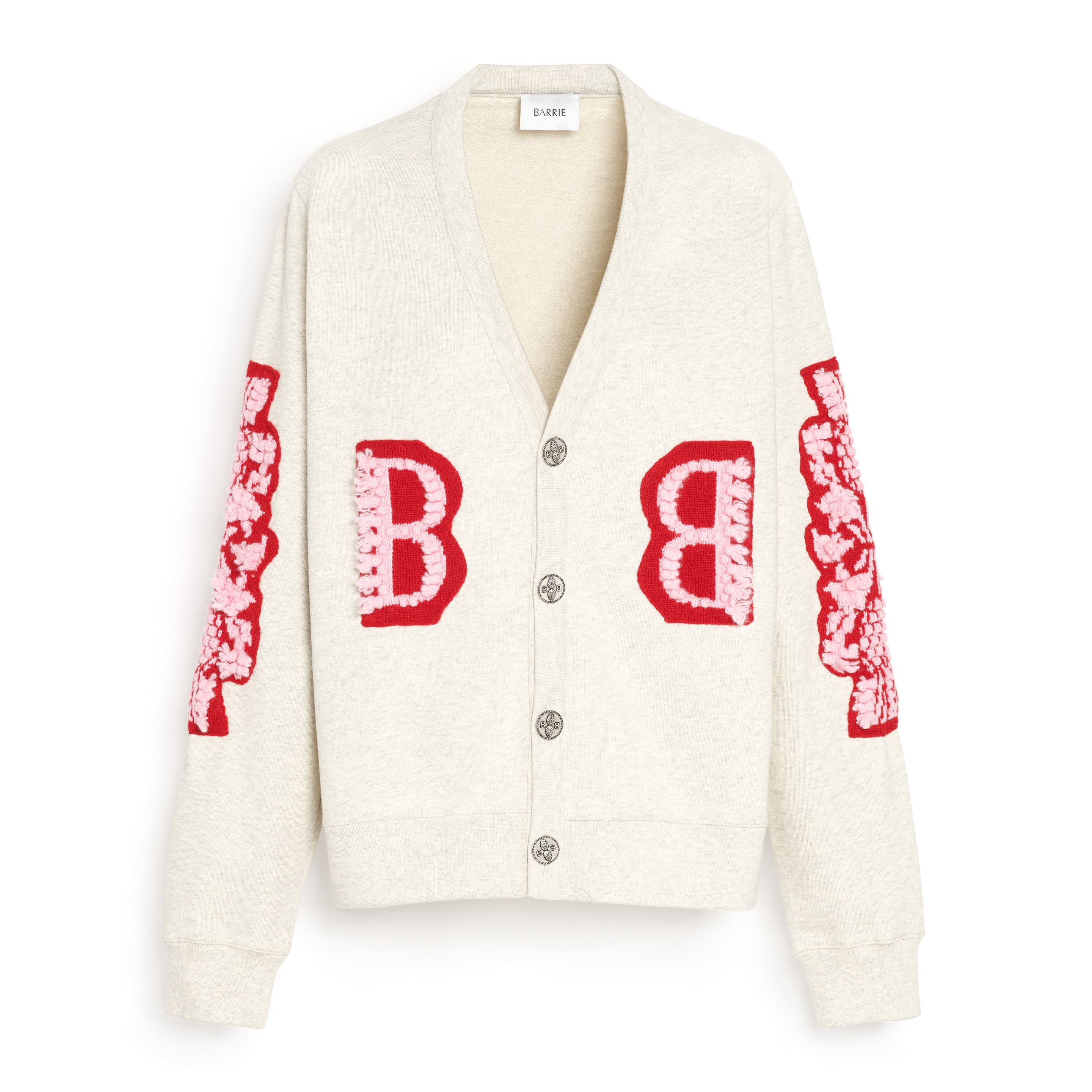Cardigan in cotton with a cashmere B logo