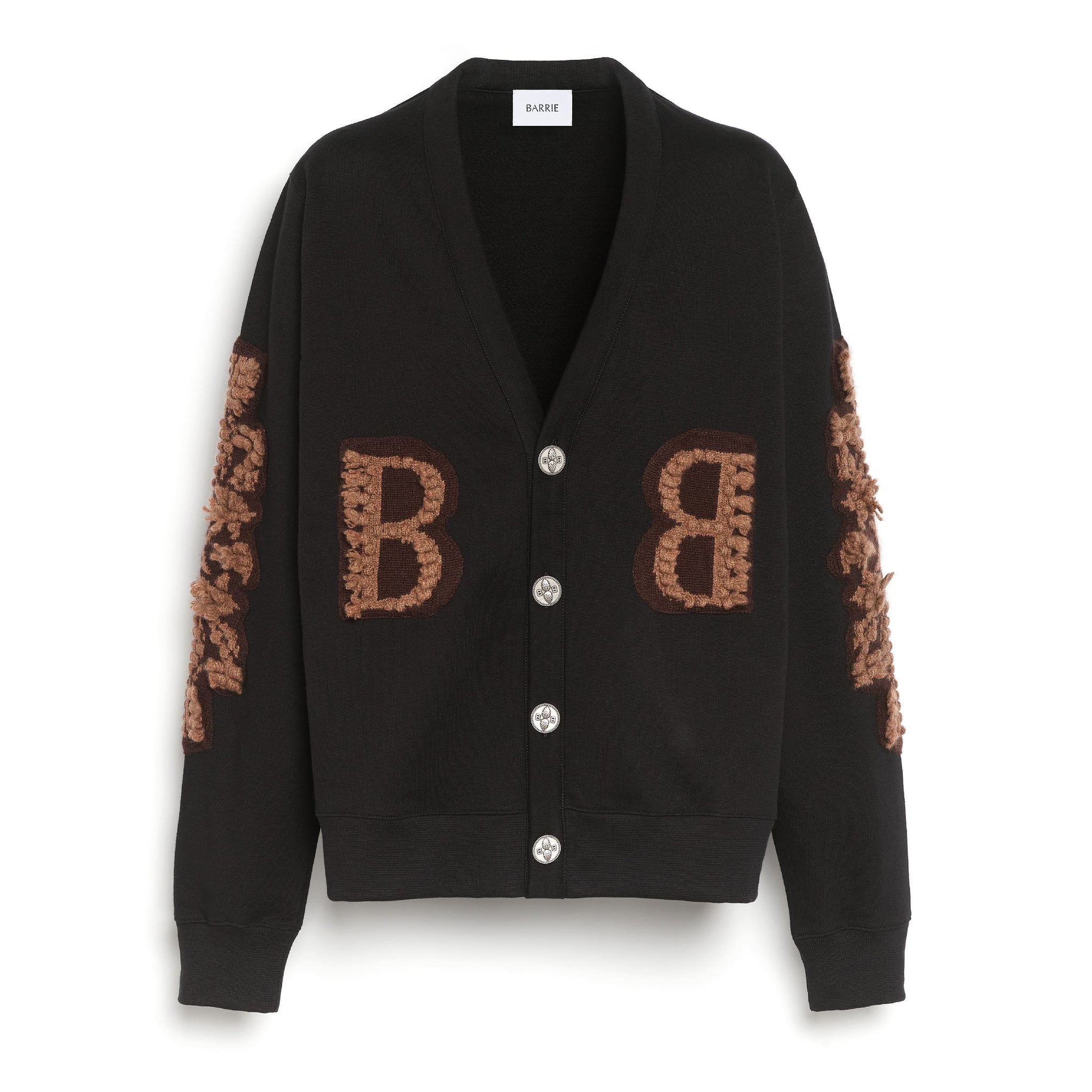 Cardigan in cotton with a cashmere B logo | Barrie - Barrie
