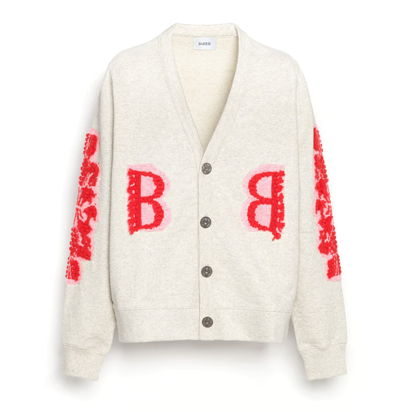 BARRIE 売れ筋商品|||バリー カーディガン アウター レディース Cardigans Grey Chunky cashmere cardigan with gold buttons – Barrie