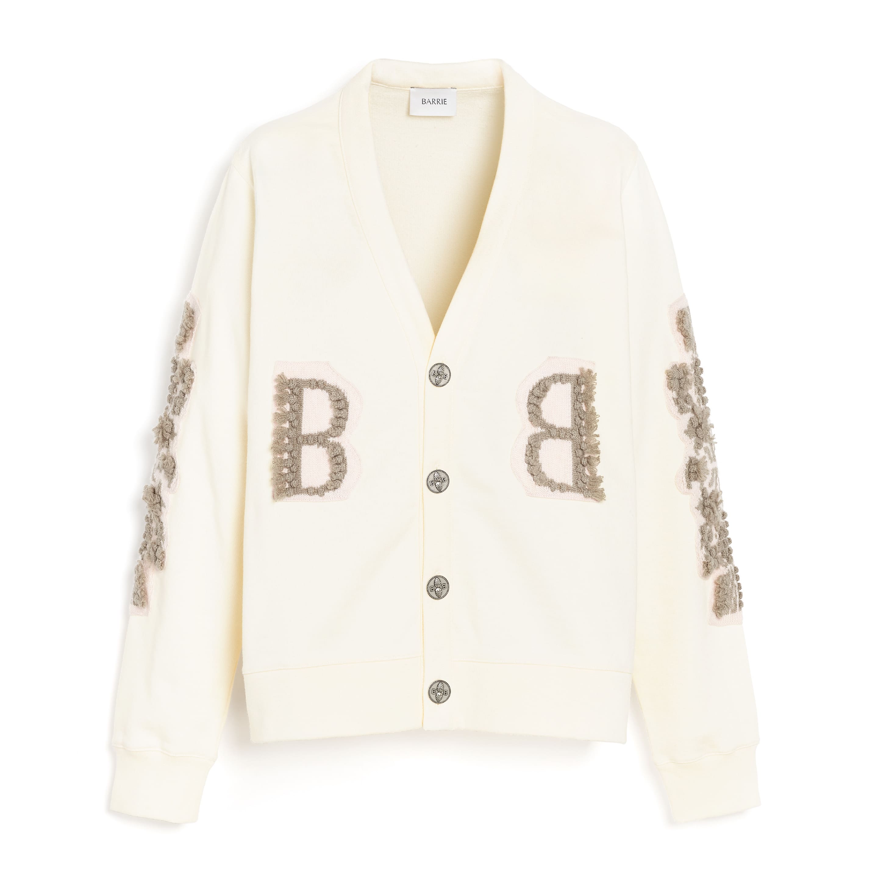 Cardigan in cotton with a cashmere B logo
