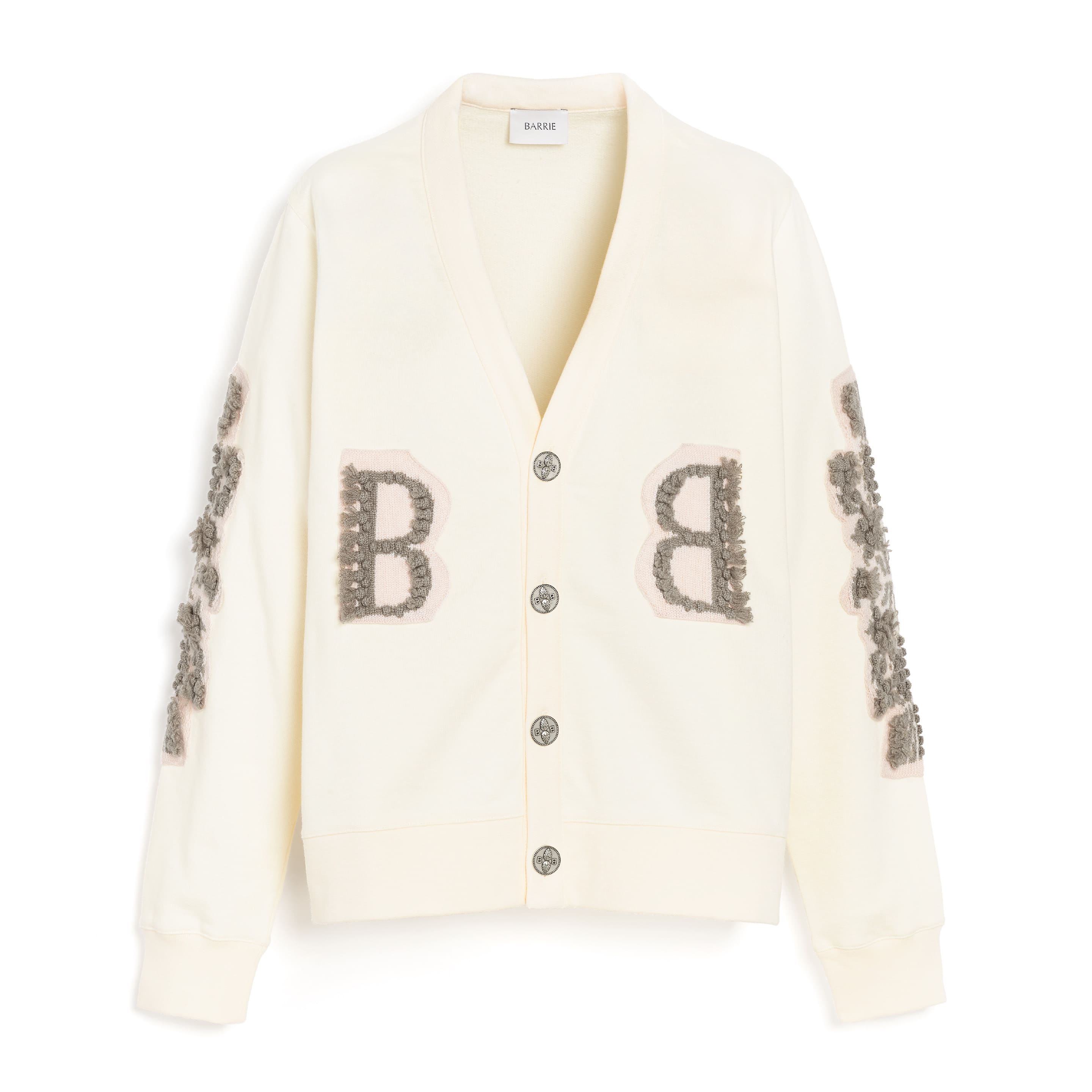 Cardigan en coton avec logo B en cachemire