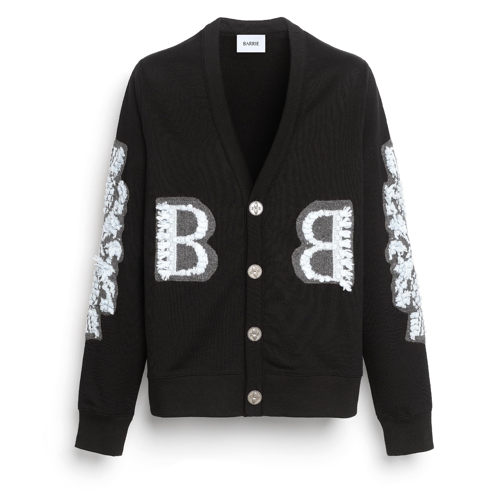 Cardigan in cotton with a cashmere B logo | Barrie - Barrie