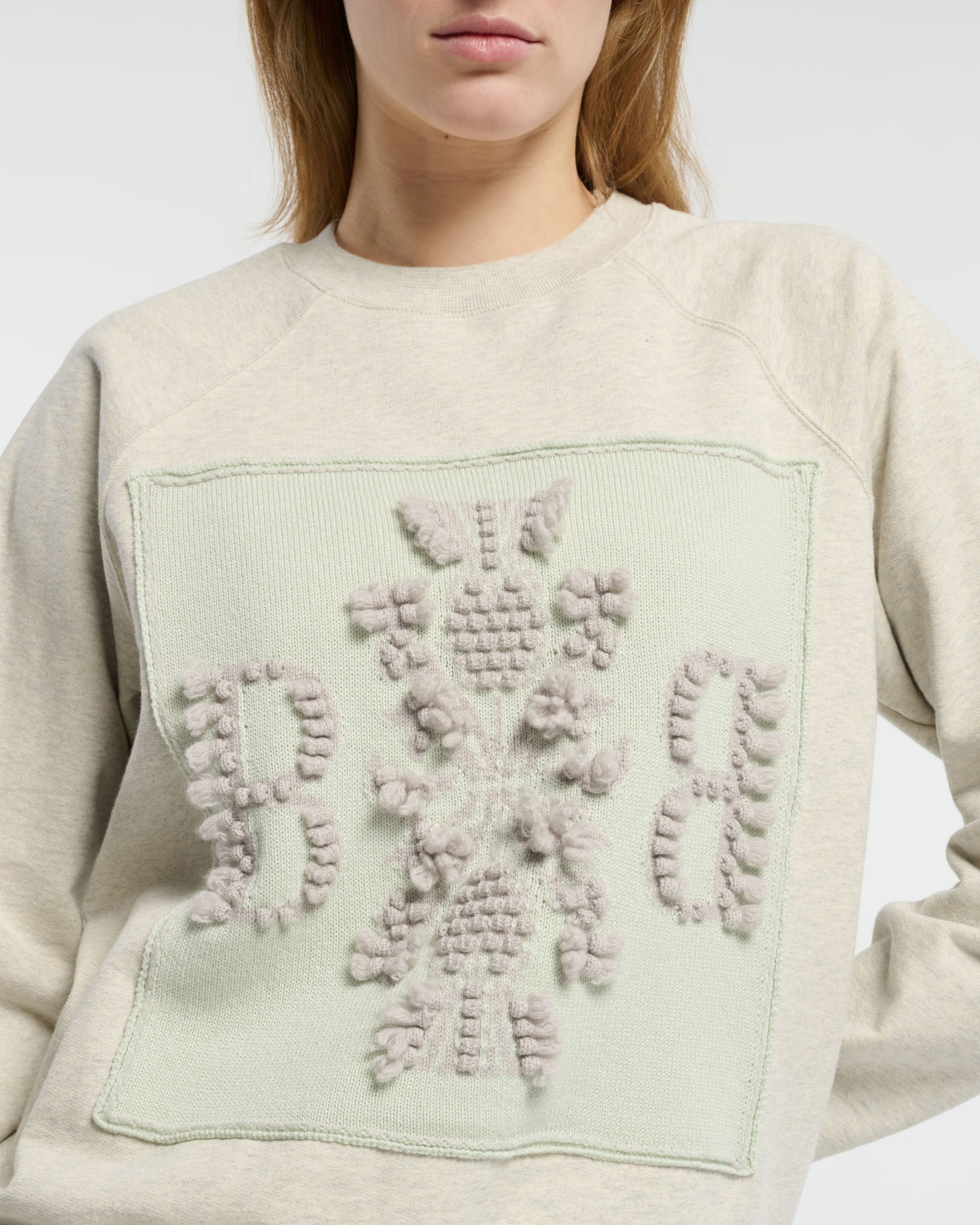 Sweat en coton avec patch logo B en cachemire | Barrie - Barrie