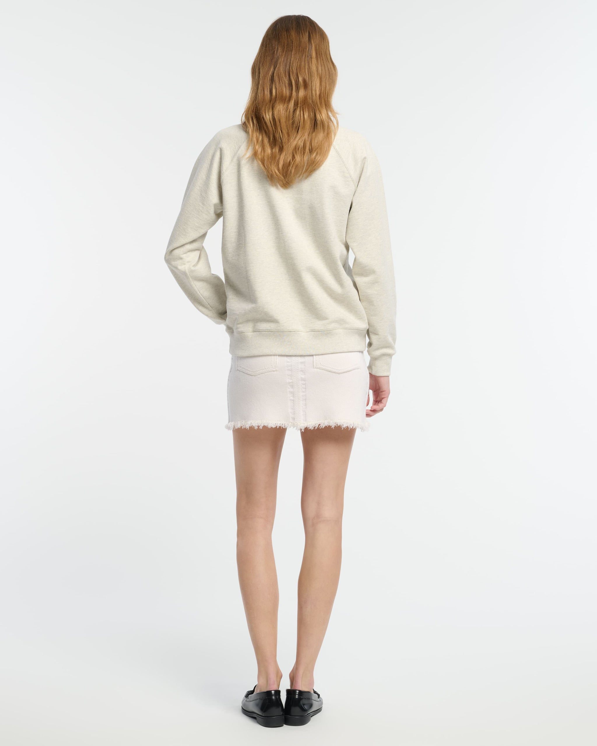 Sweat en coton avec patch logo B en cachemire | Barrie - Barrie