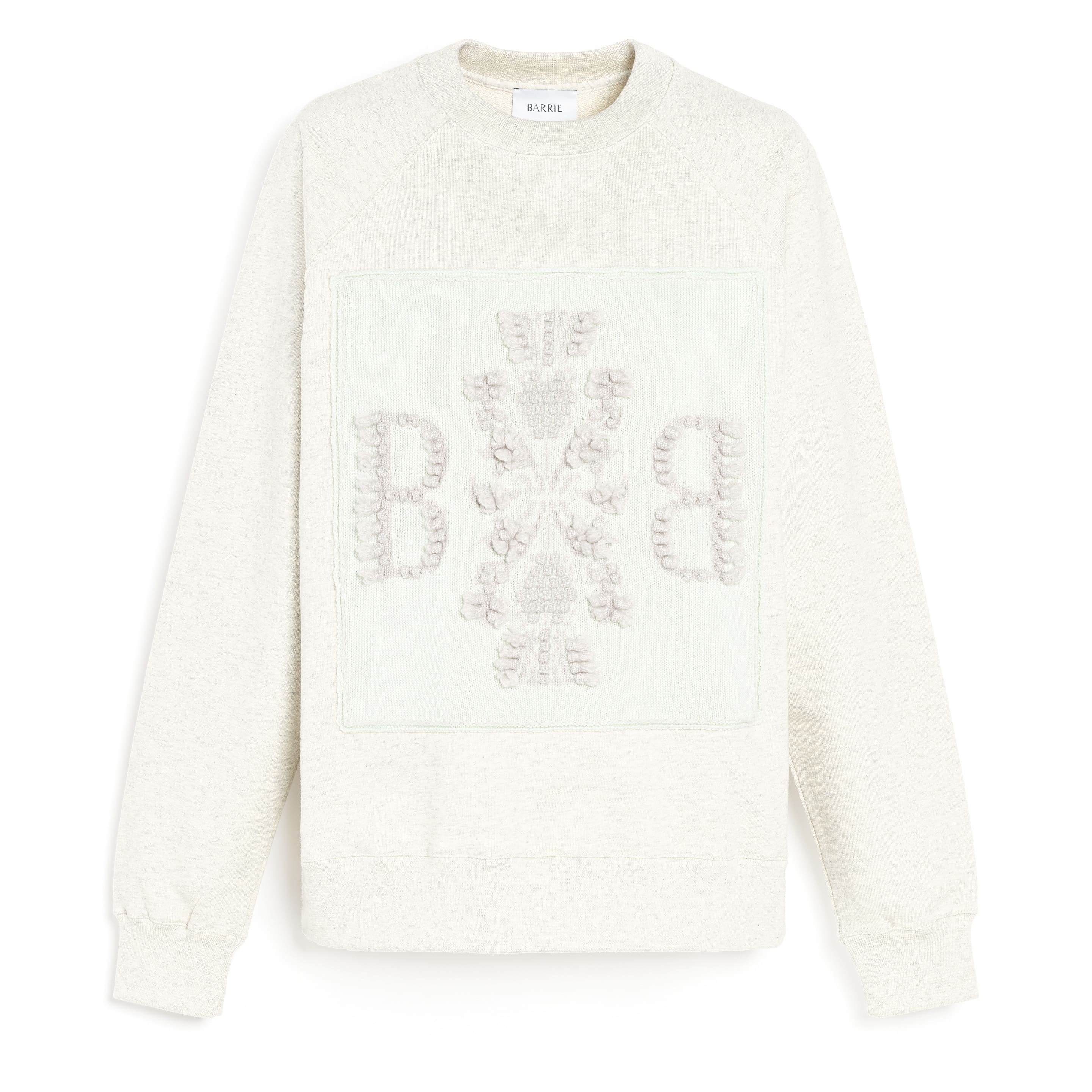 Sweatshirt with Barrie logo cashmere patch