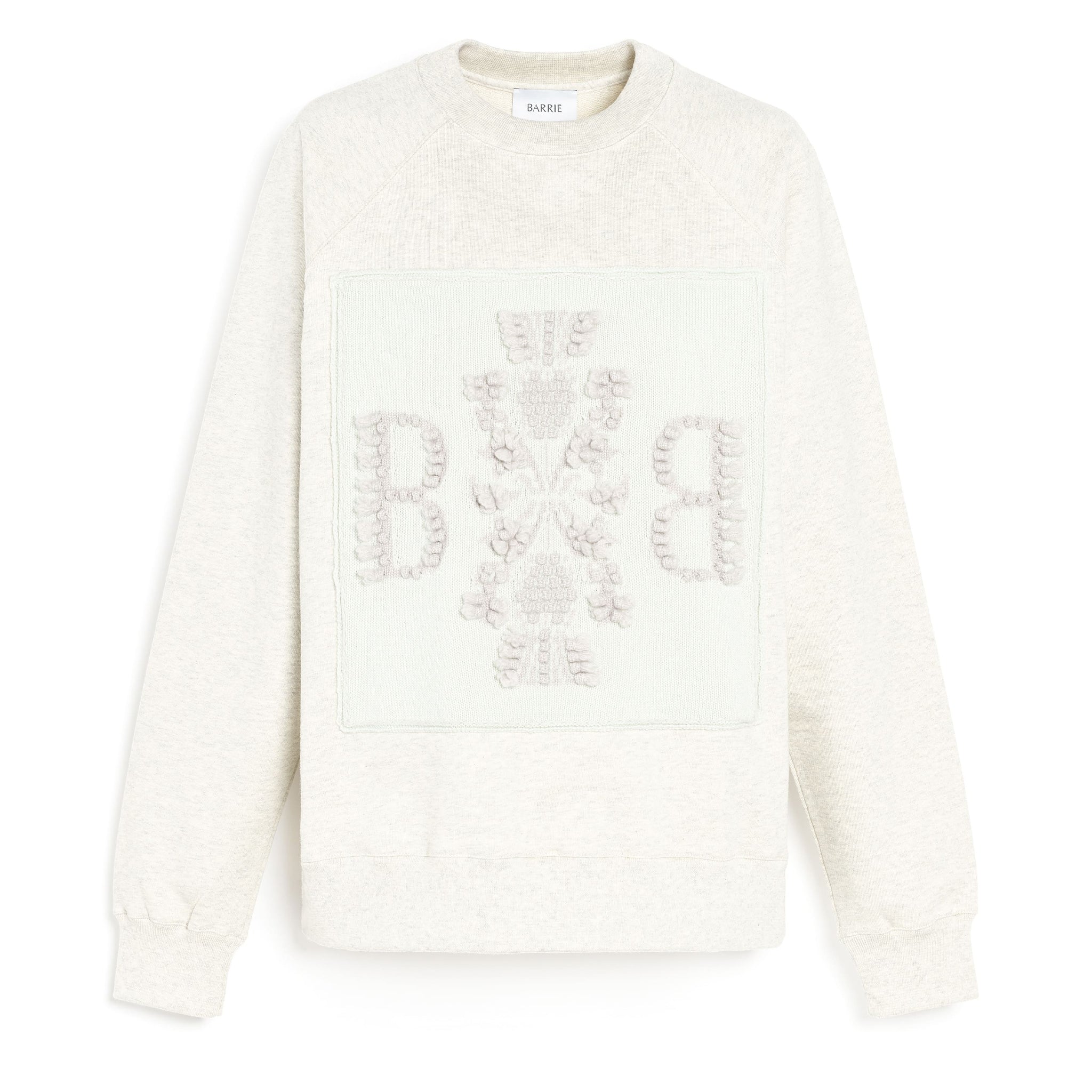 Sweatshirt with Barrie logo cashmere patch | Barrie - Barrie