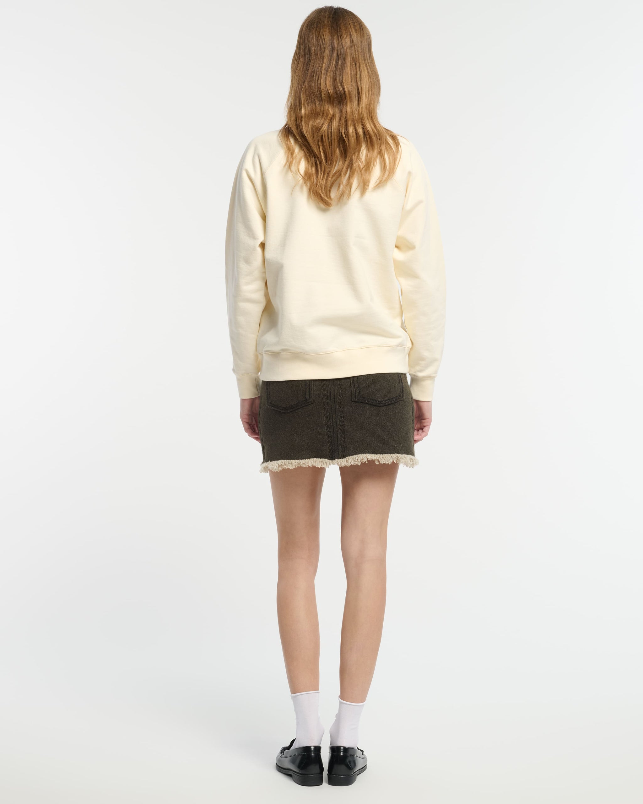 Sweat en coton avec patch logo B en cachemire | Barrie - Barrie