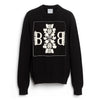 barrie Pull col rond logo 3D en cachemire