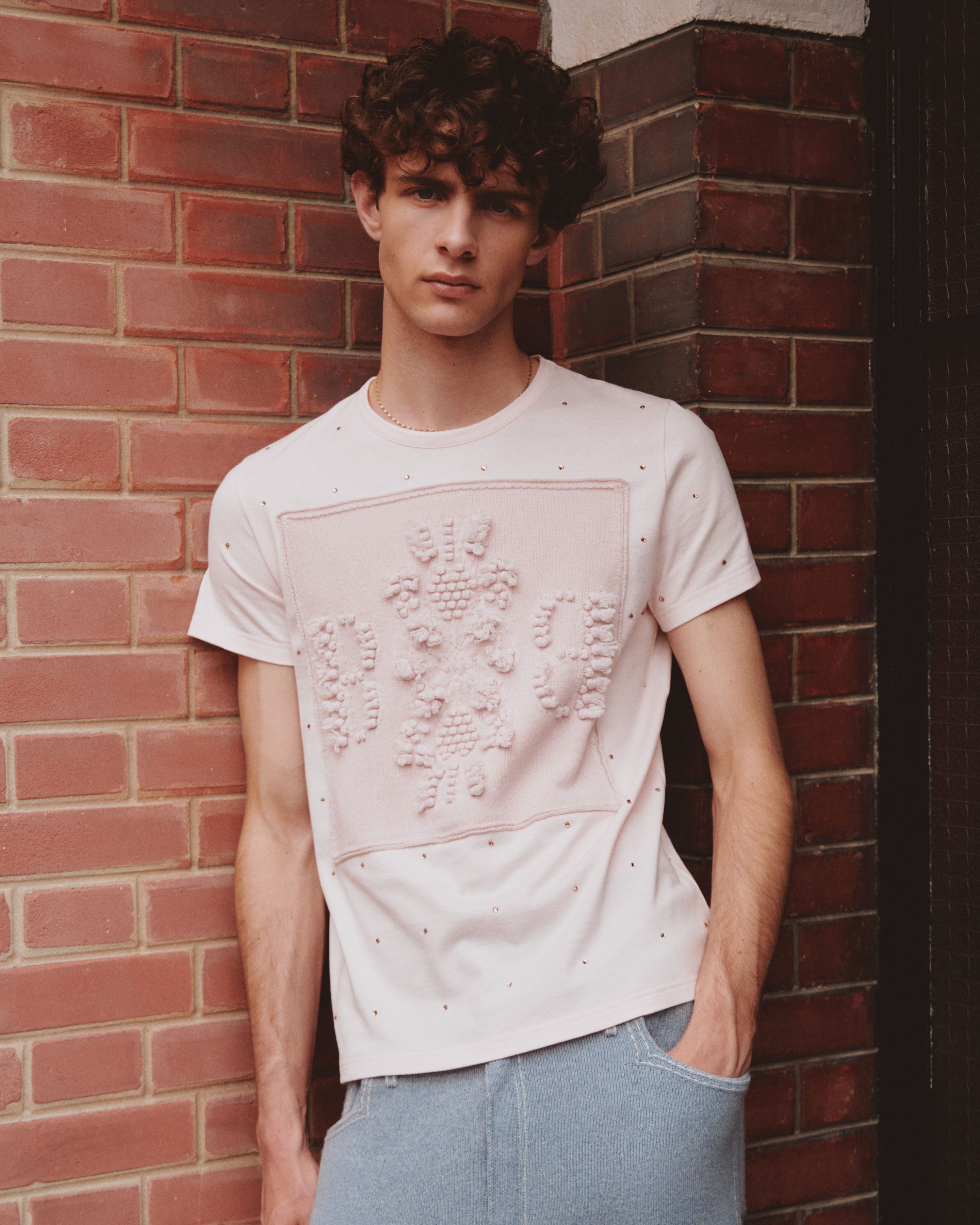 Sparkling T-Shirt with cashmere B logo patch – Barrie