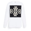 barrie T-Shirt à manches longues avec patch logo B en cachemire