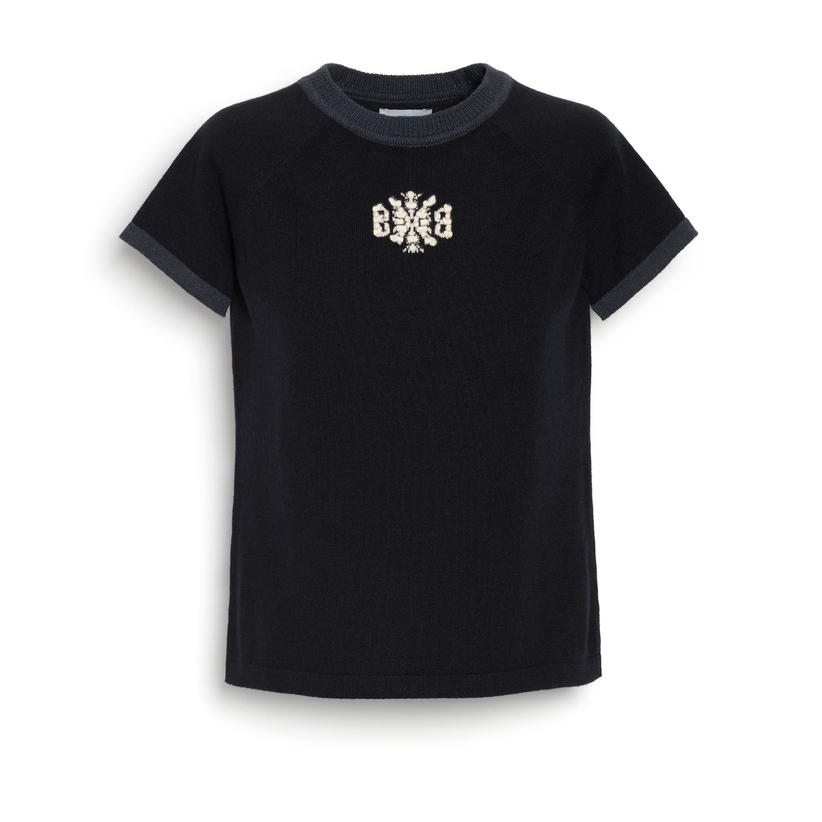 Cashmere top with B logo