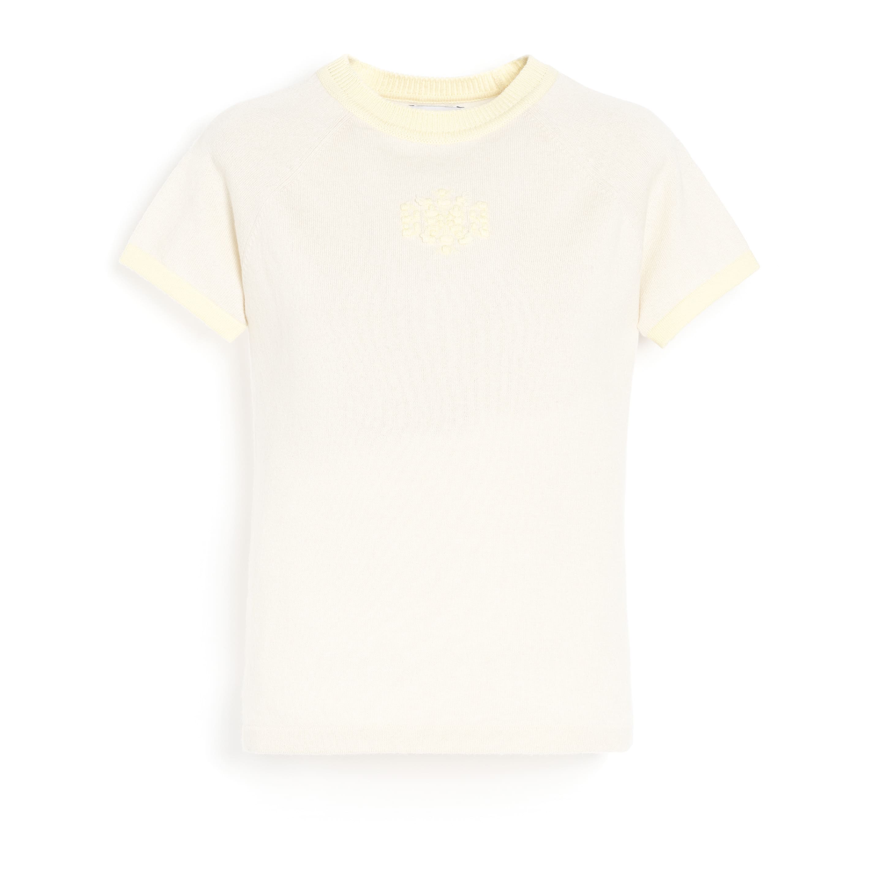 Mottled cashmere top with B logo