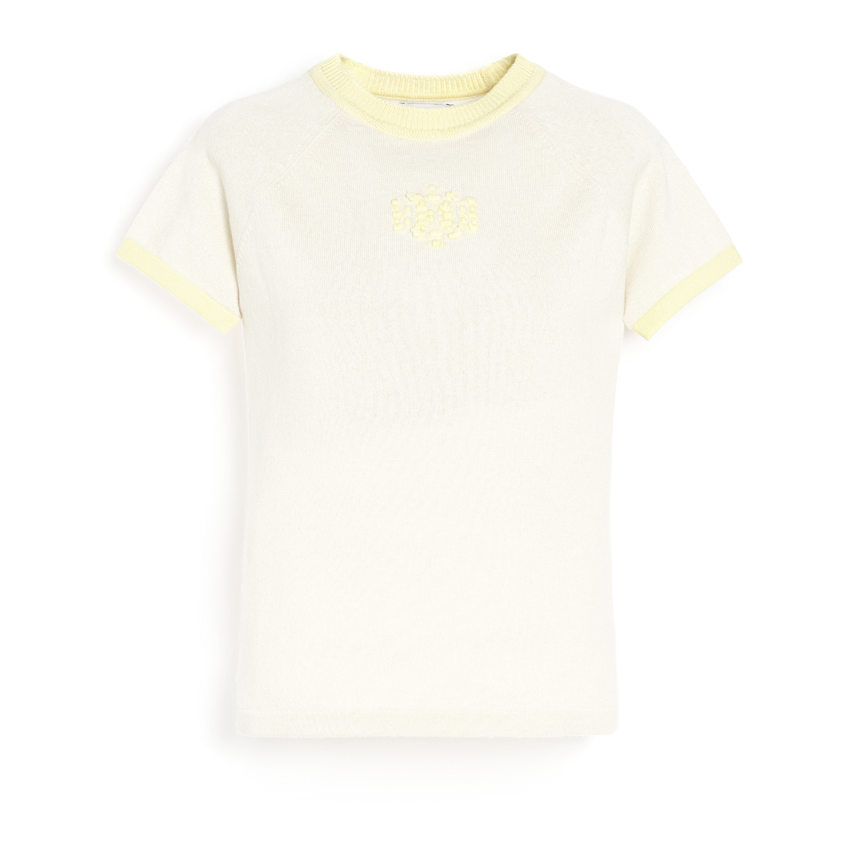 Mottled cashmere top with B logo