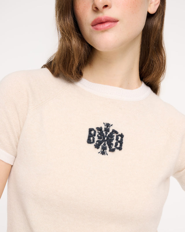 Top en cachemire logo B | Barrie - Barrie