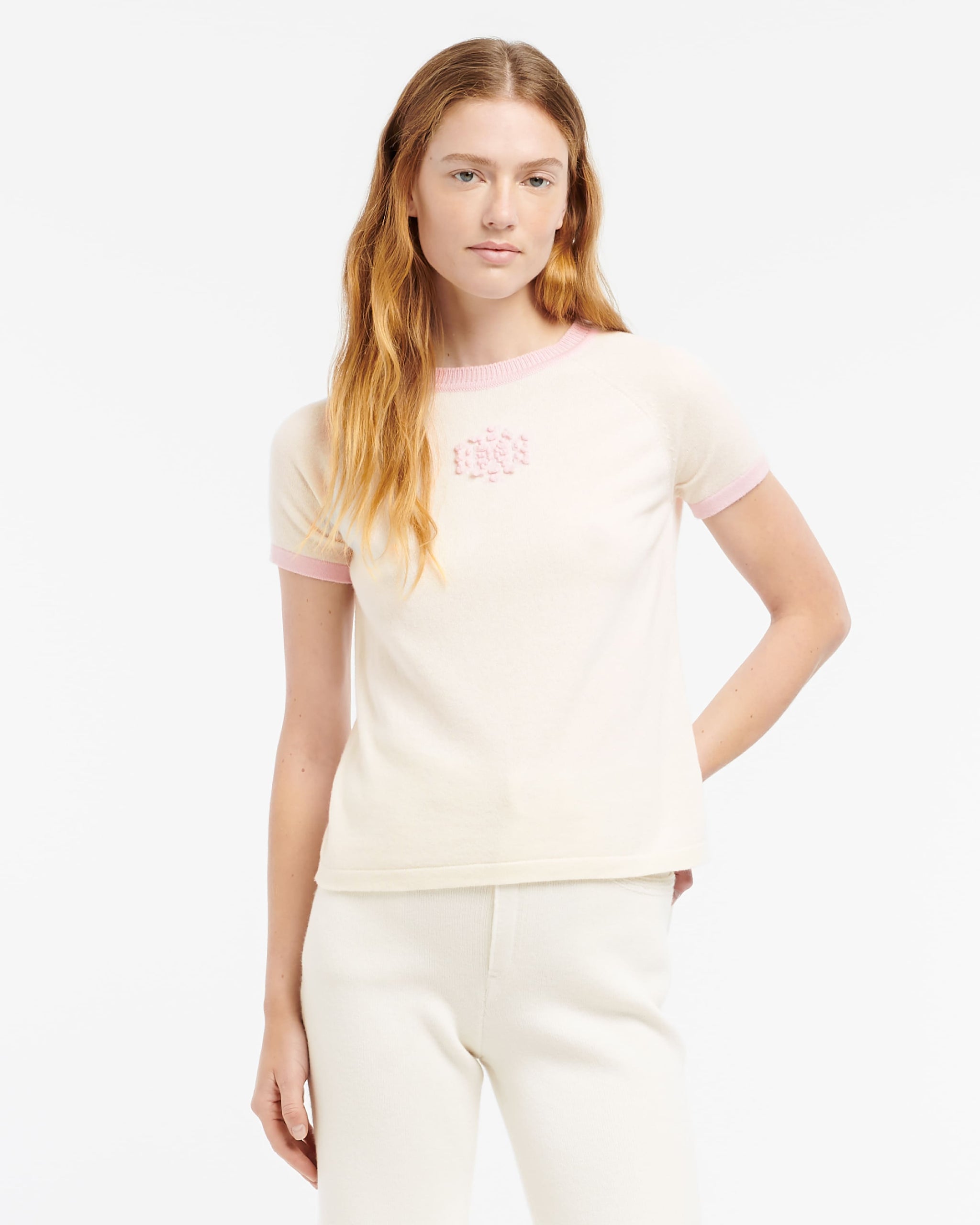 Top en cachemire logo B | Barrie - Barrie