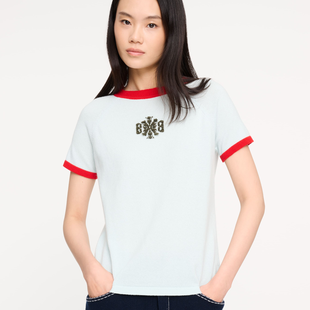 Top en cachemire logo B | Barrie - Barrie