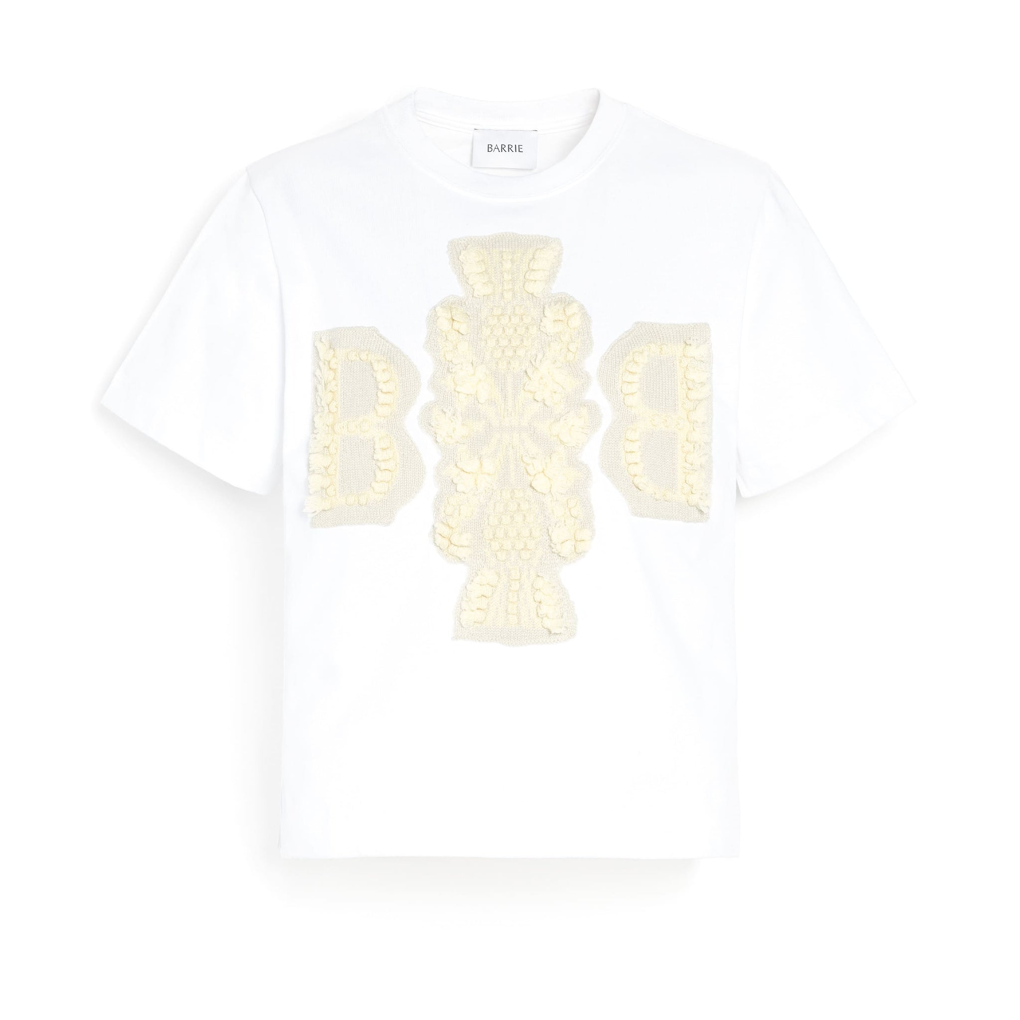 T-Shirt court avec logo B en cachemire | Barrie - Barrie
