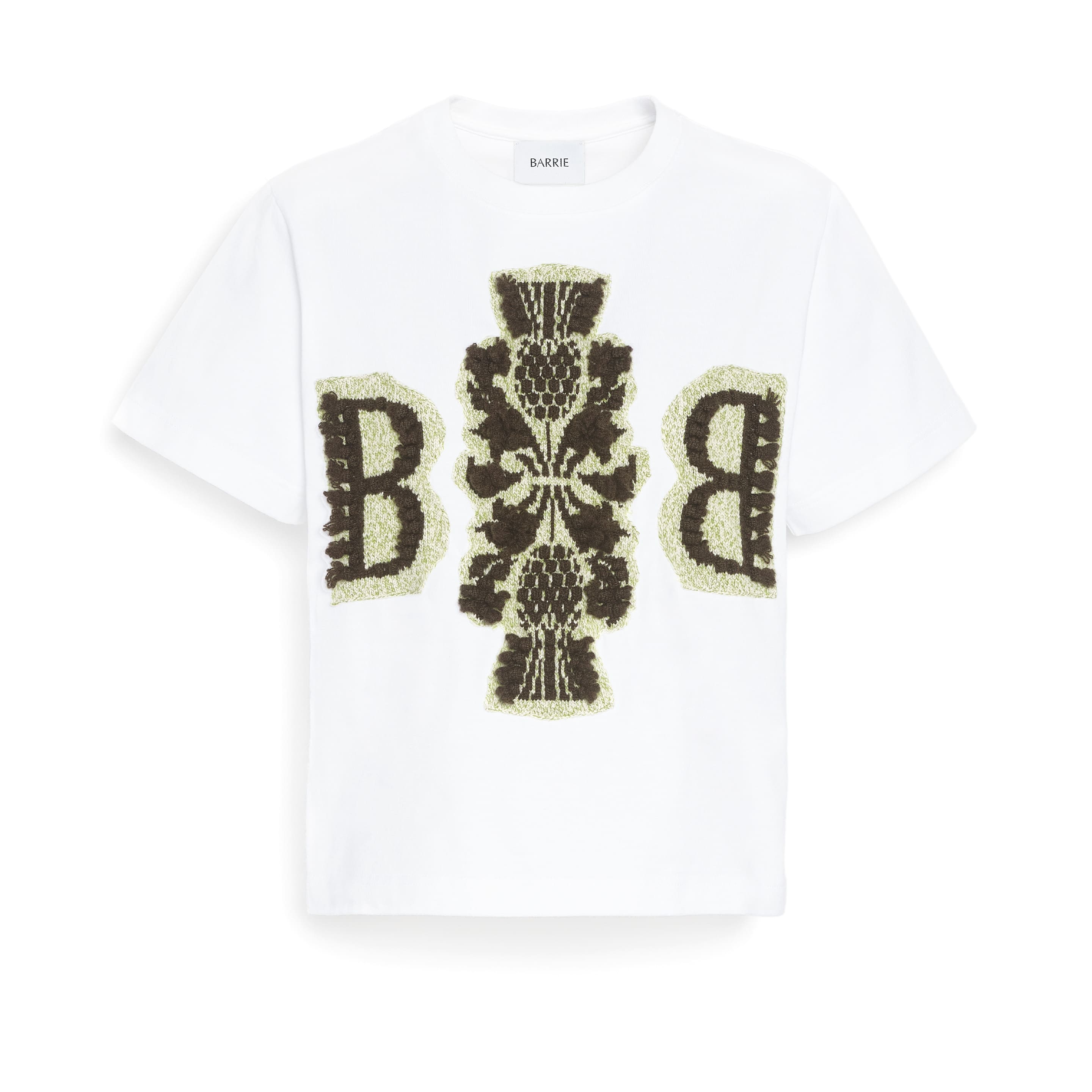 T-Shirt court avec logo B en cachemire