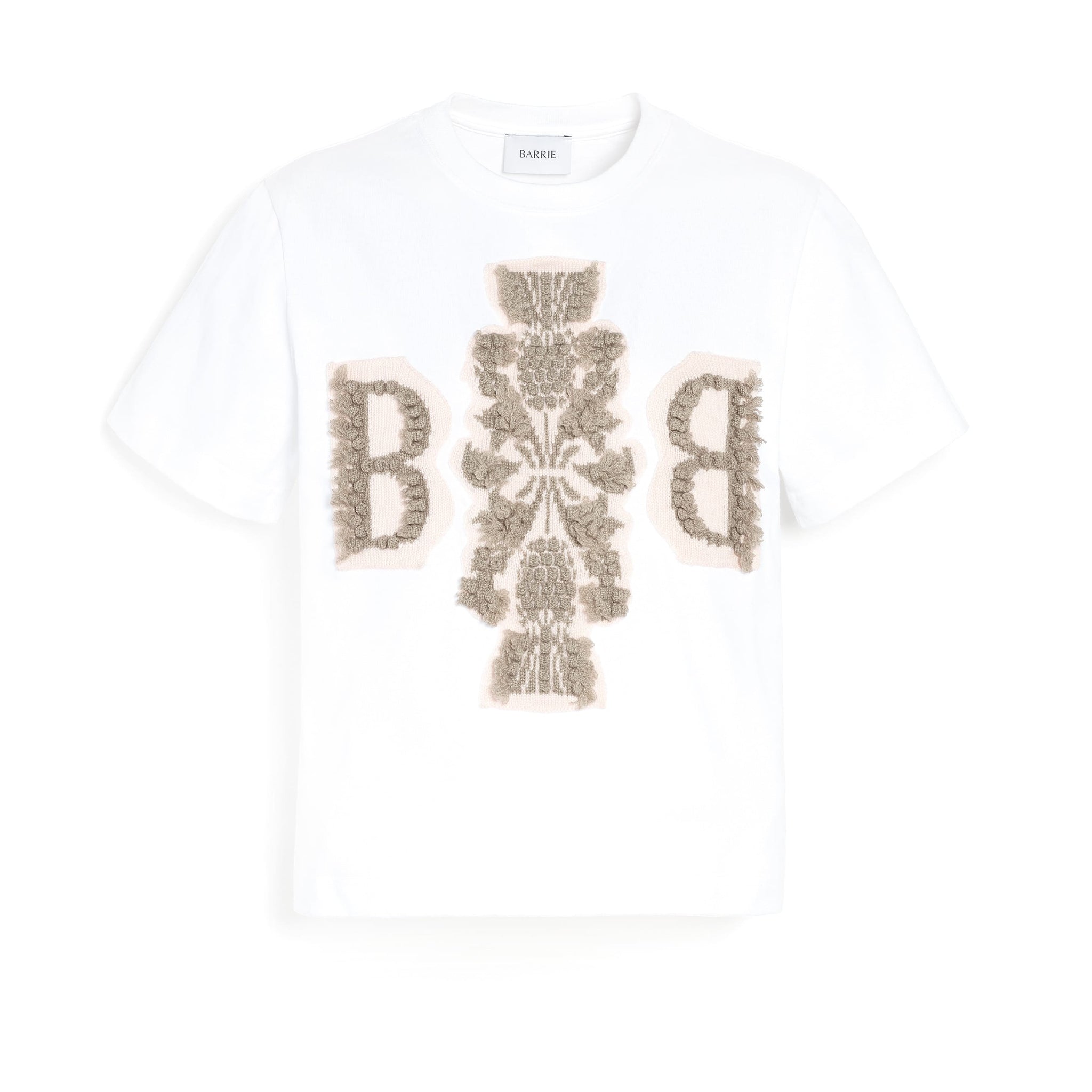 T-Shirt court avec logo B en cachemire | Barrie - Barrie