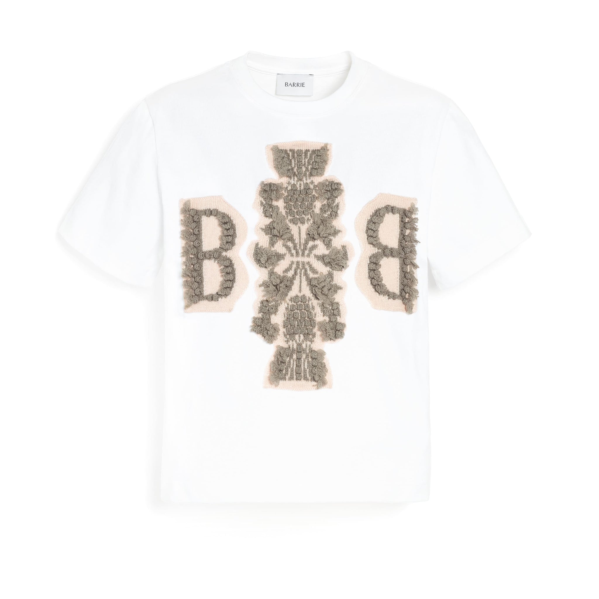 T-Shirt court avec logo B en cachemire - Barrie