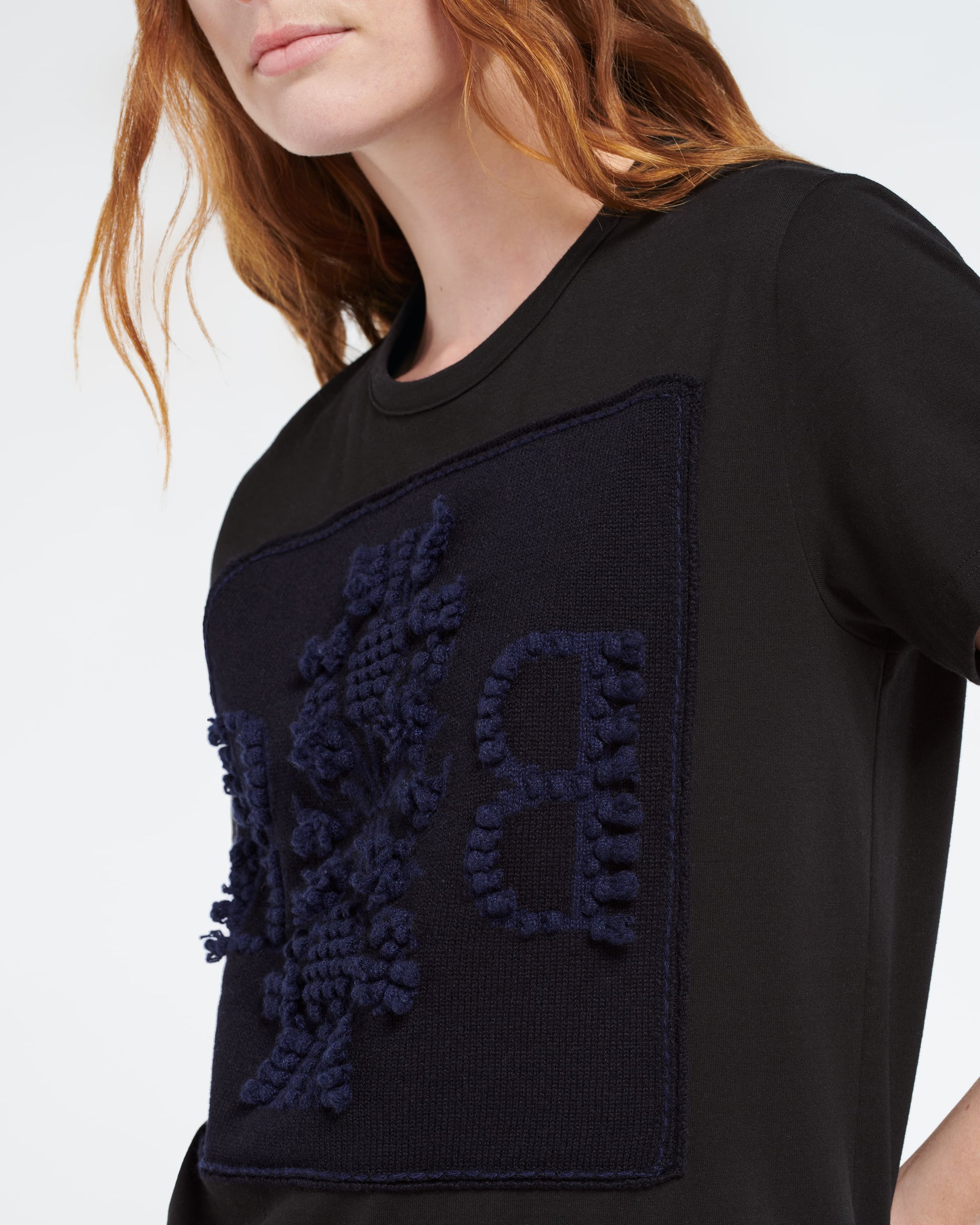 T-shirt with Barrie logo cashmere patch | Barrie - Barrie