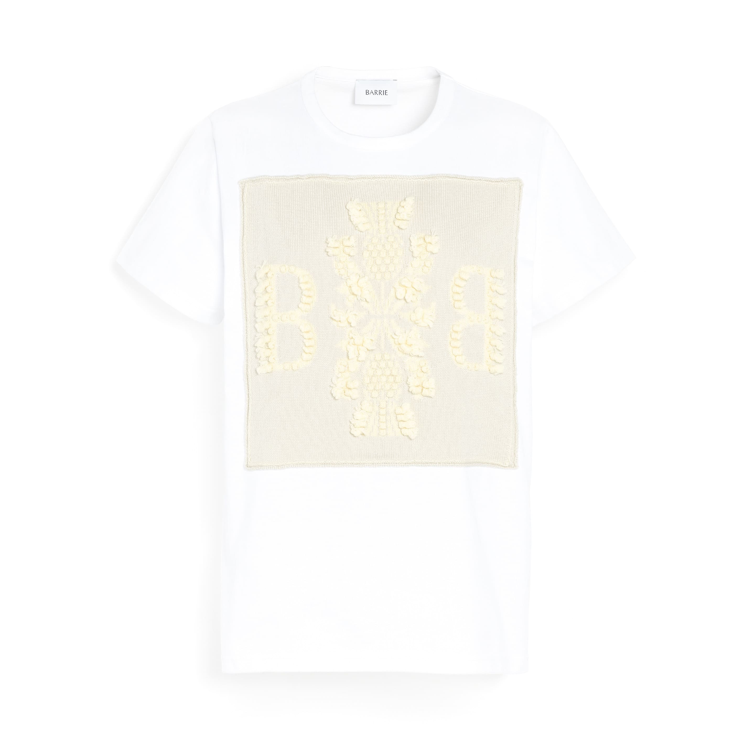 T-shirt with Barrie logo cashmere patch