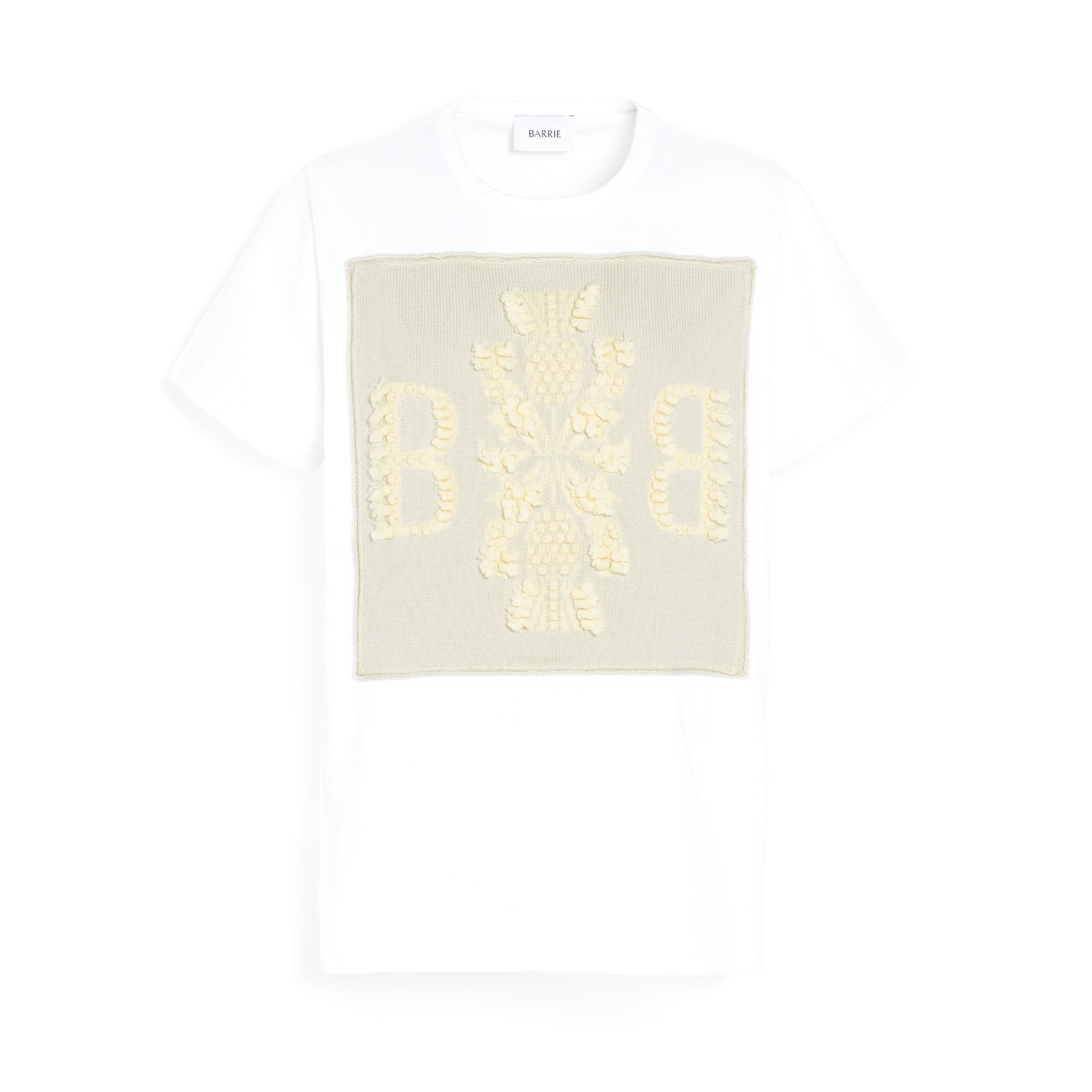 T-shirt with Barrie logo cashmere patch