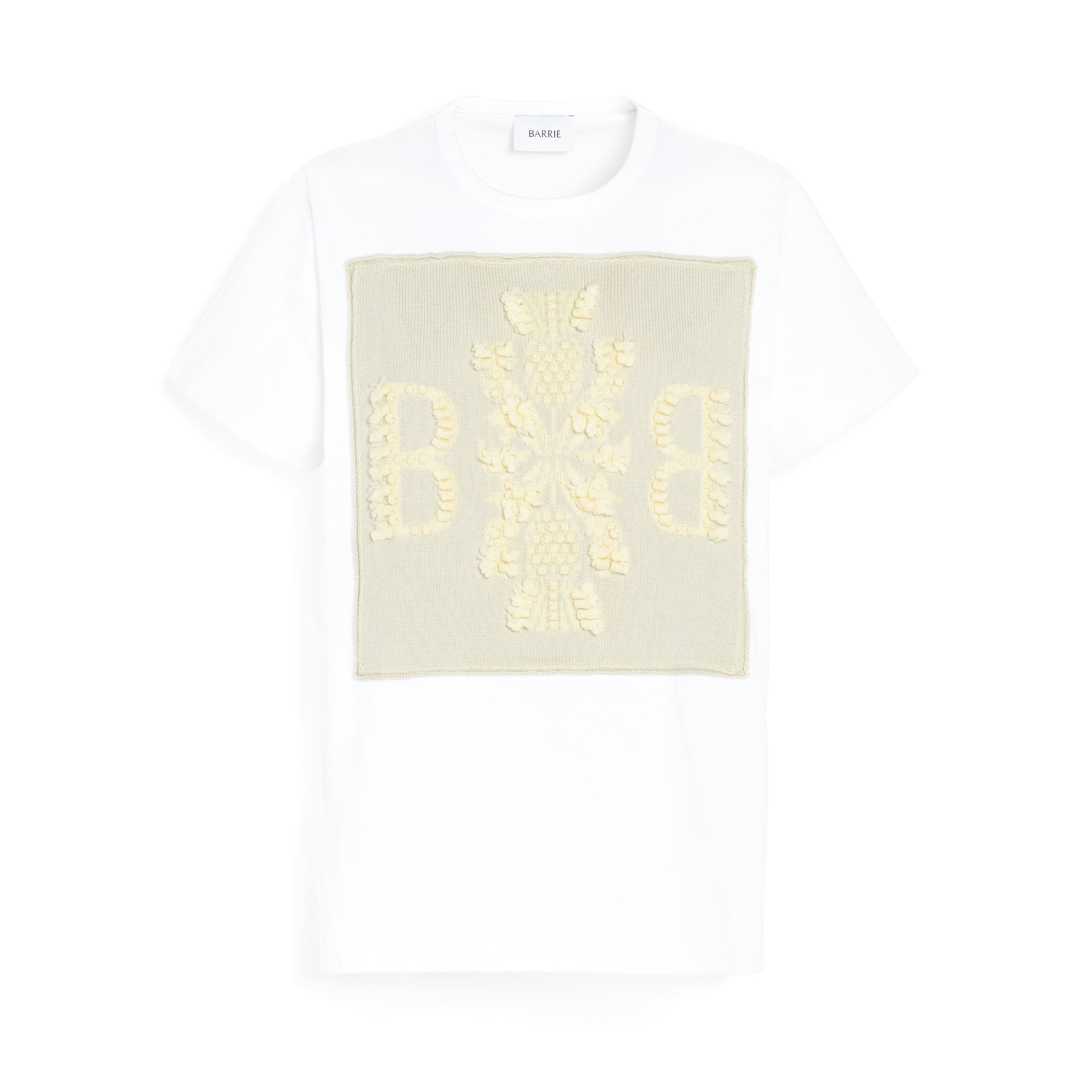 T-Shirt avec patch logo B en cachemire