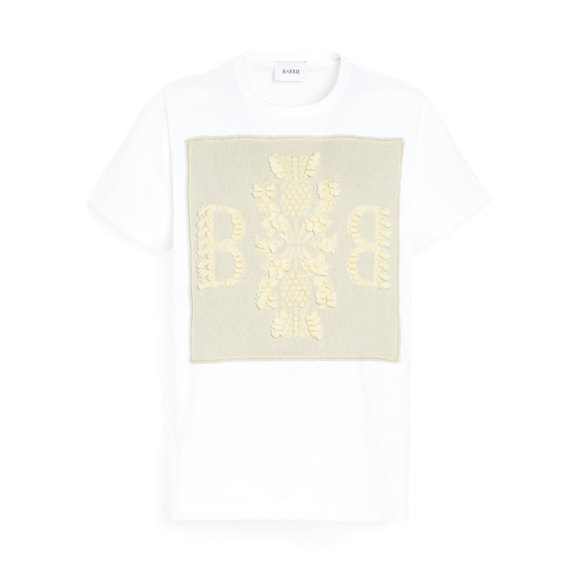 T-shirt with Barrie logo cashmere patch | Barrie - Barrie