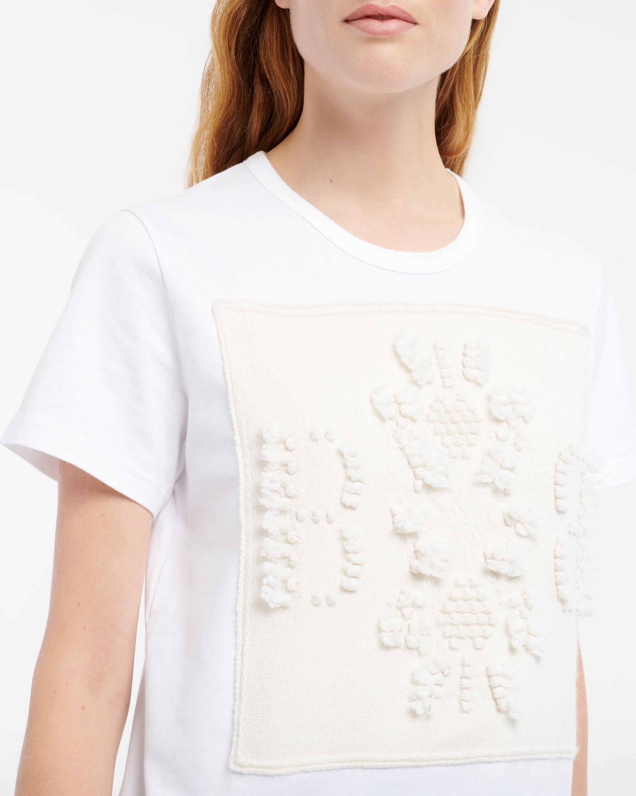 T-shirt with Barrie logo cashmere patch | Barrie - Barrie